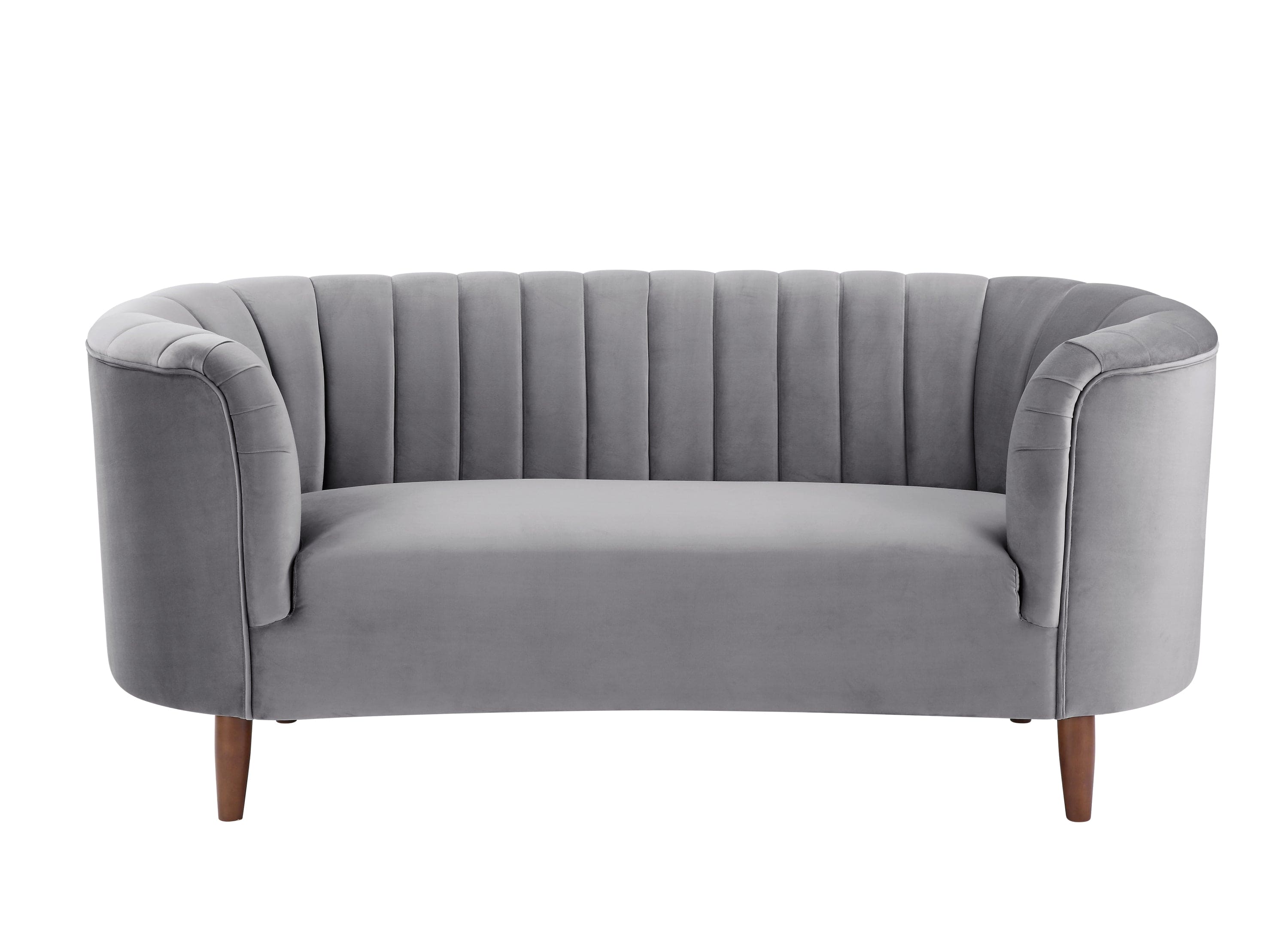 ACME Millephri Loveseat  in Gray Velvet LV00167