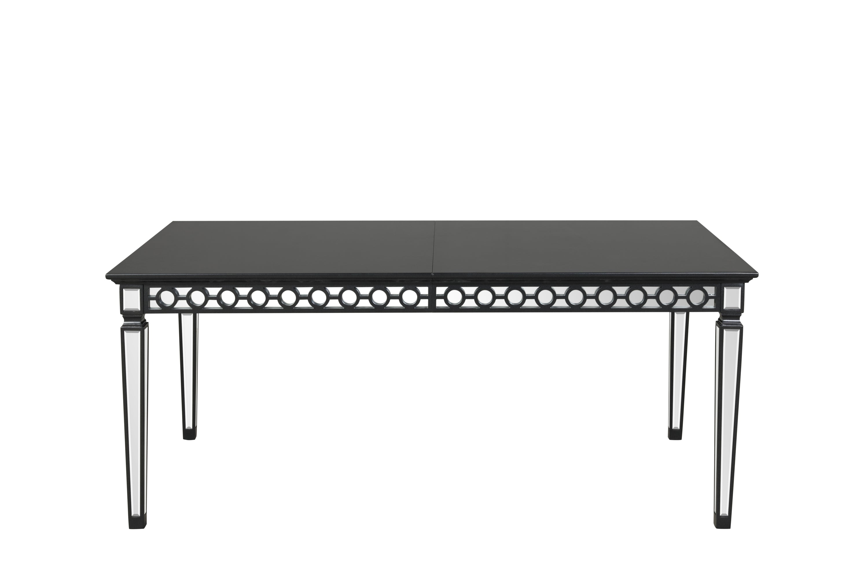 ACME Varian II Dining Table in BLACK & Sliver FINISH DN00590