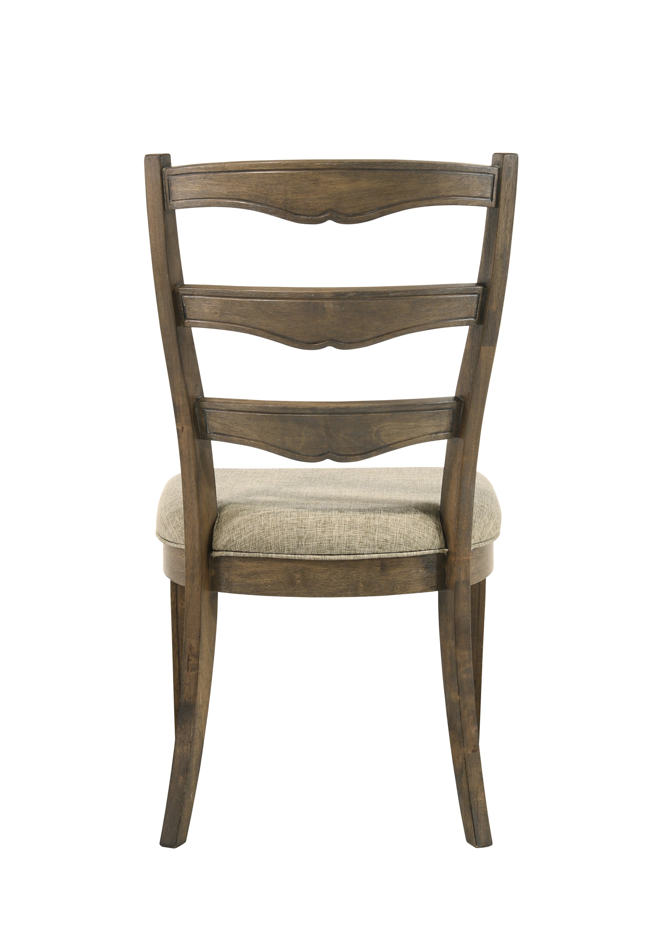 ACME Parfield Side Chair (Set-2), Fabric & Weathered Oak Finish DN01808