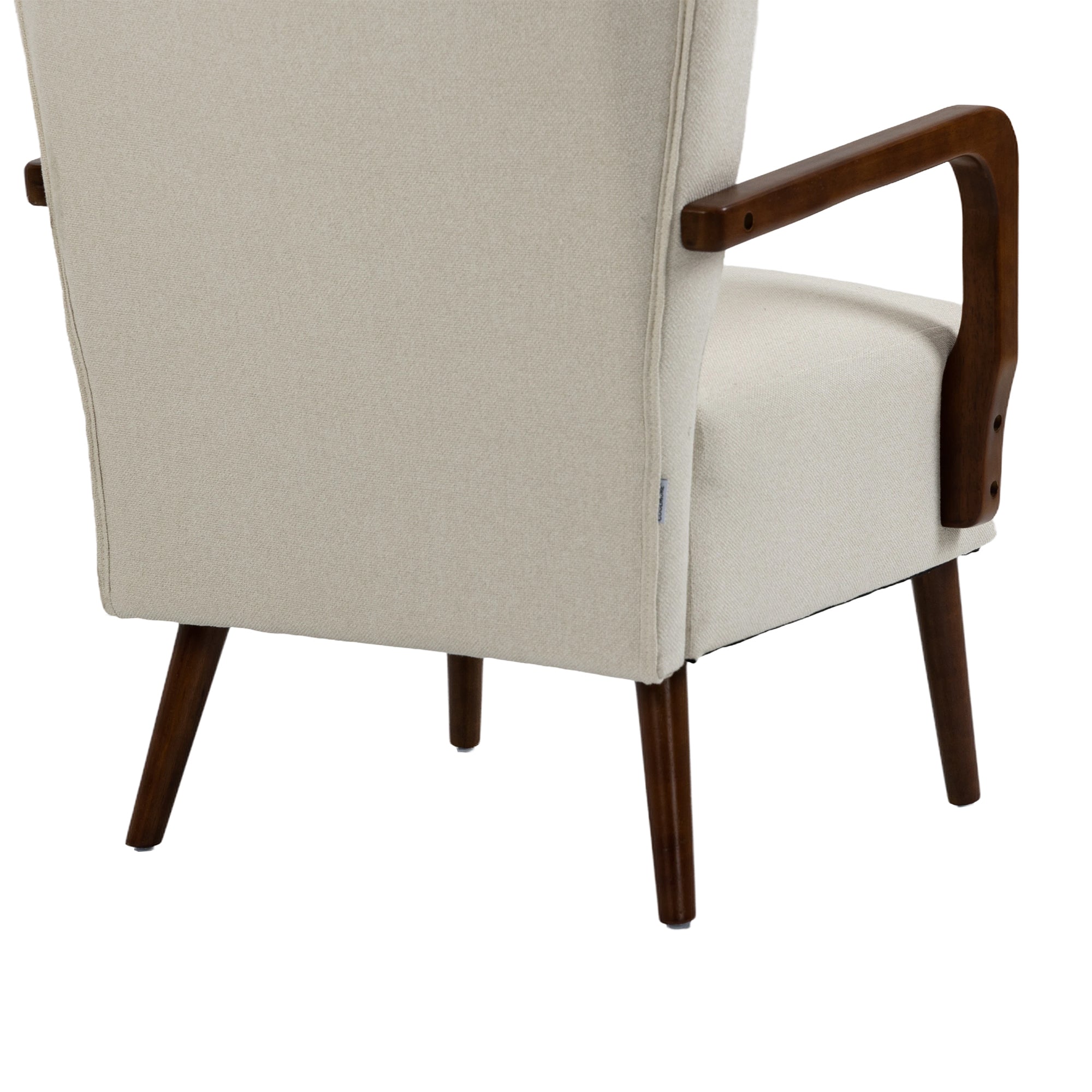 COOLMORE Wood Frame Armchair,  Modern Accent Chair Lounge Chair for Living Room