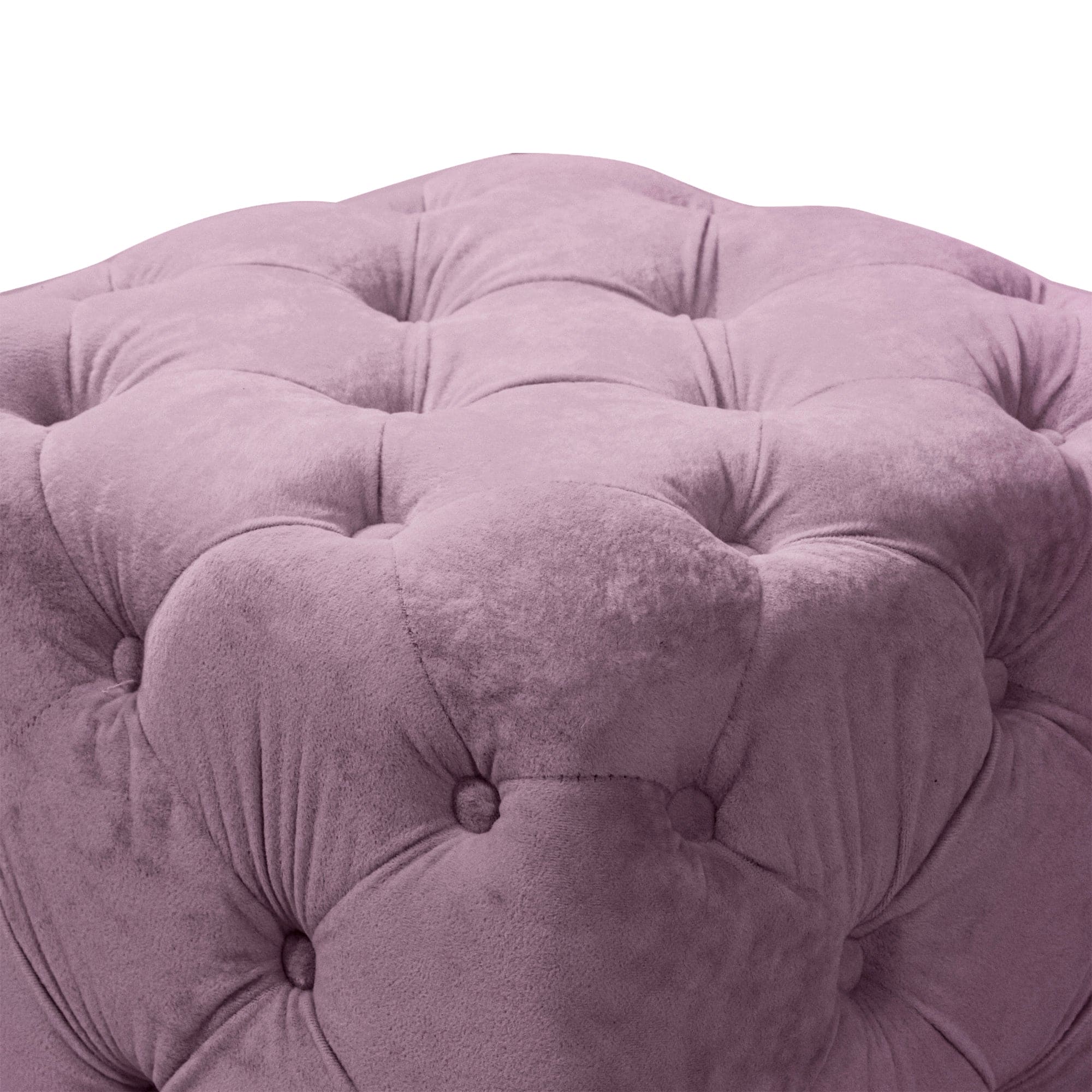 Purple Modern Velvet Upholstered Ottoman, Exquisite Small End Table, Soft Foot Stool,Dressing Makeup Chair, Comfortable Seat for Living Room, Bedroom, Entrance