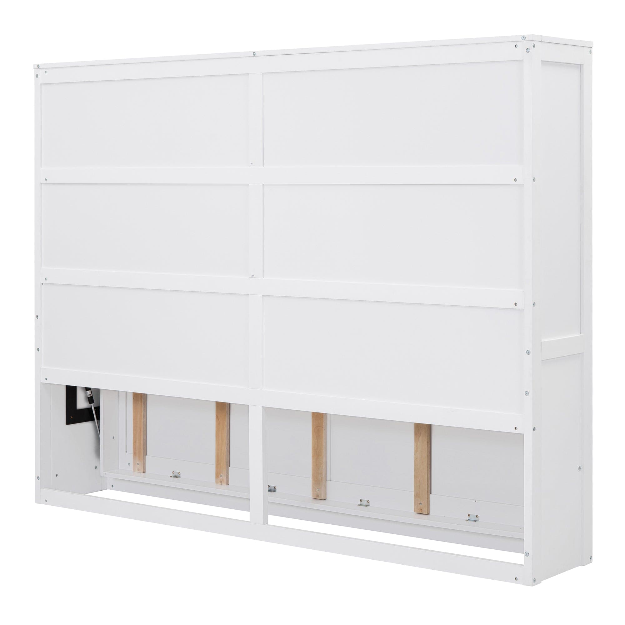 Queen Size Murphy Bed Wall Bed,White