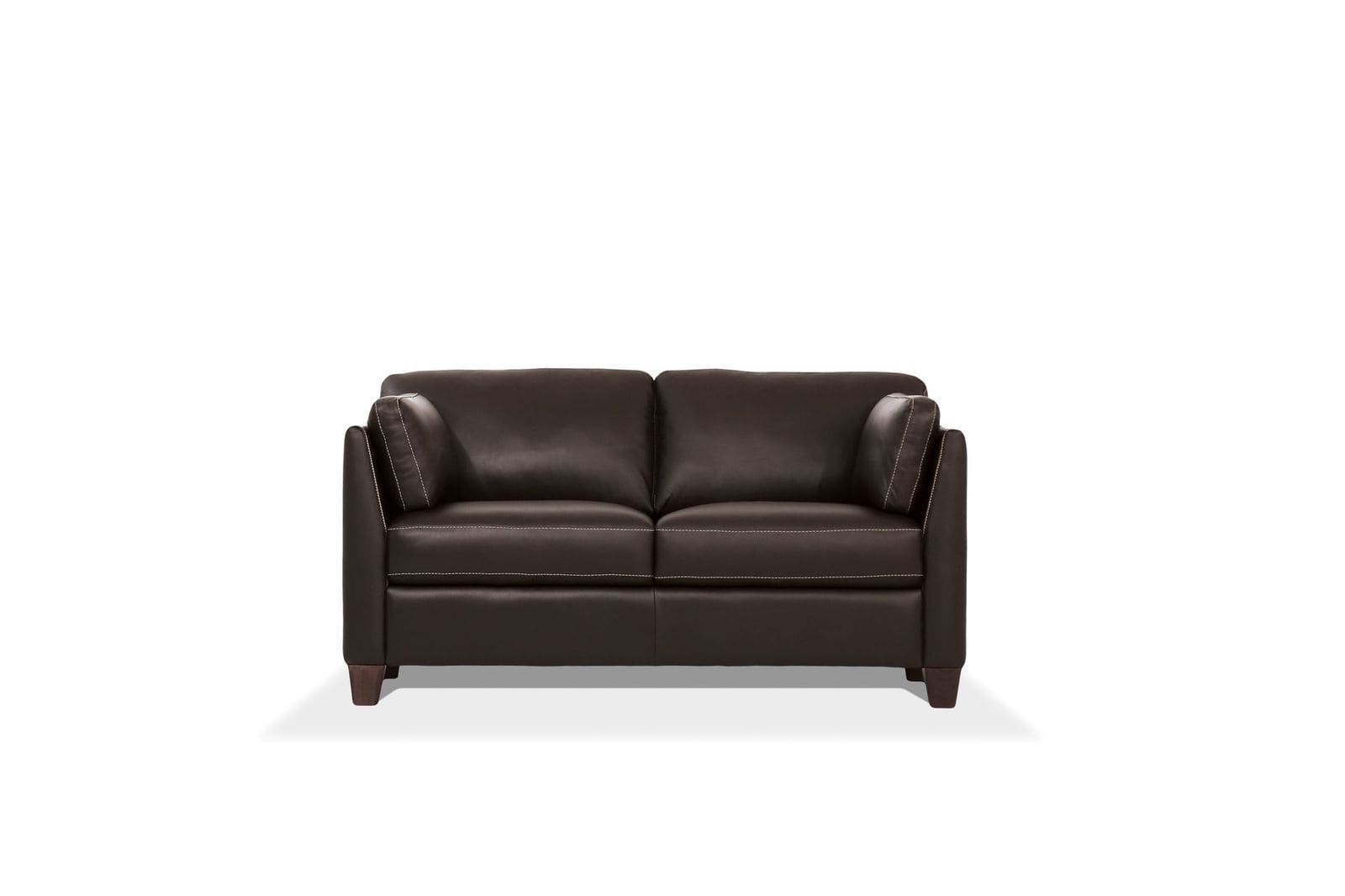 ACME Matias Loveseat, Chocolate Leather 55011