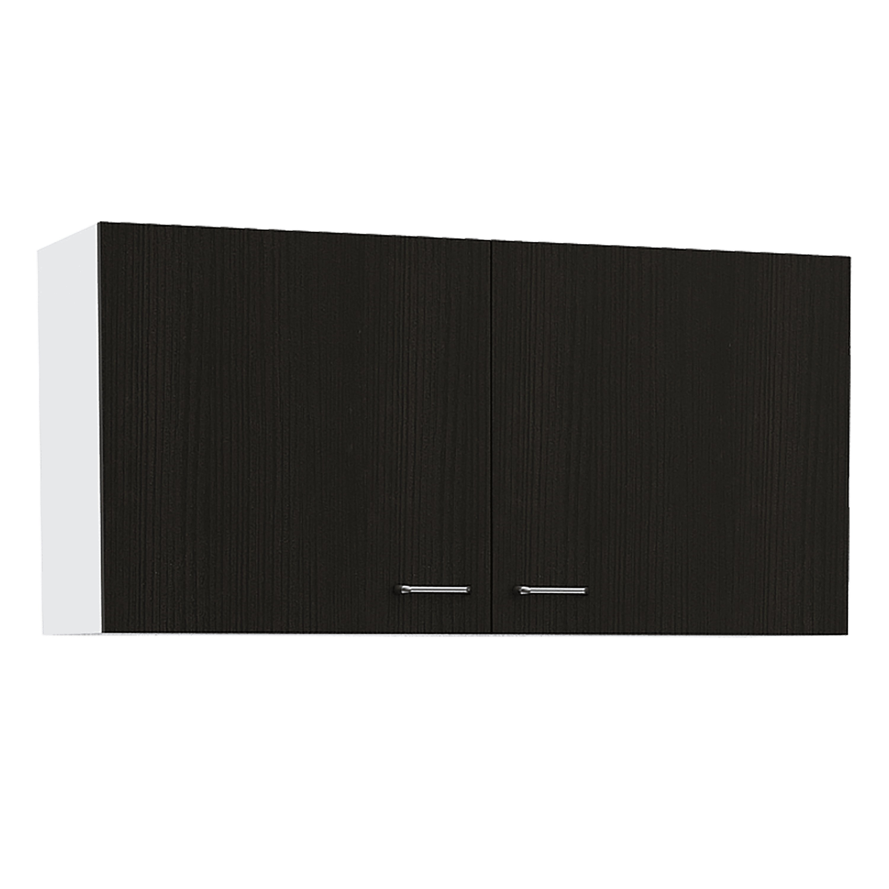 Wall Cabinet Toran, Two Shelves, Double Door, Black Wengue Finish