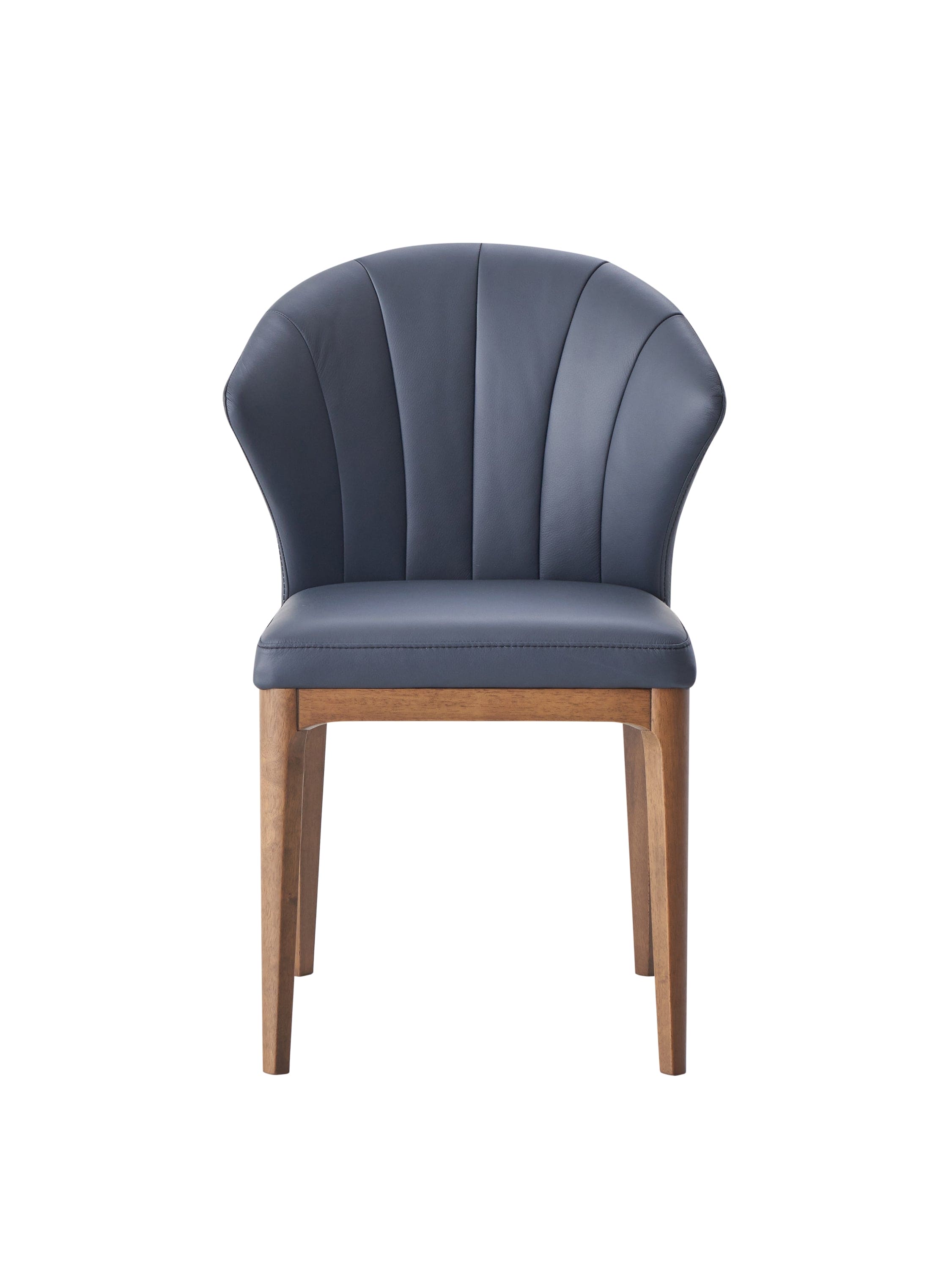 ACME Seraphyne Side Chair (Set-2), Slate Leather & Walnut Finish DN02402