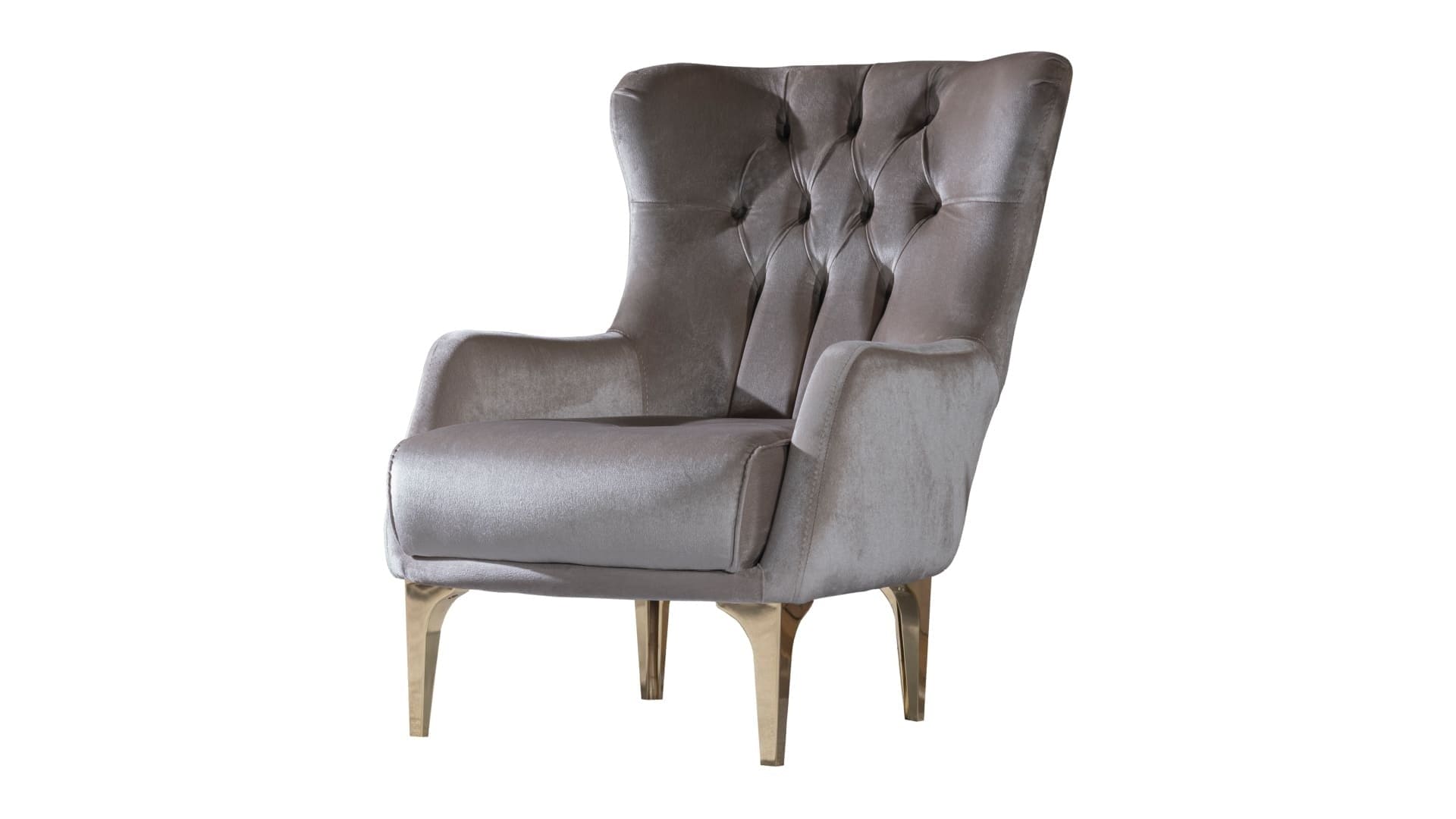 Lust Modern Style Chair  in Taupe