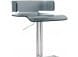 ACME Rania Adjustable Stool (1Pc) in Gray & Chrome 96261