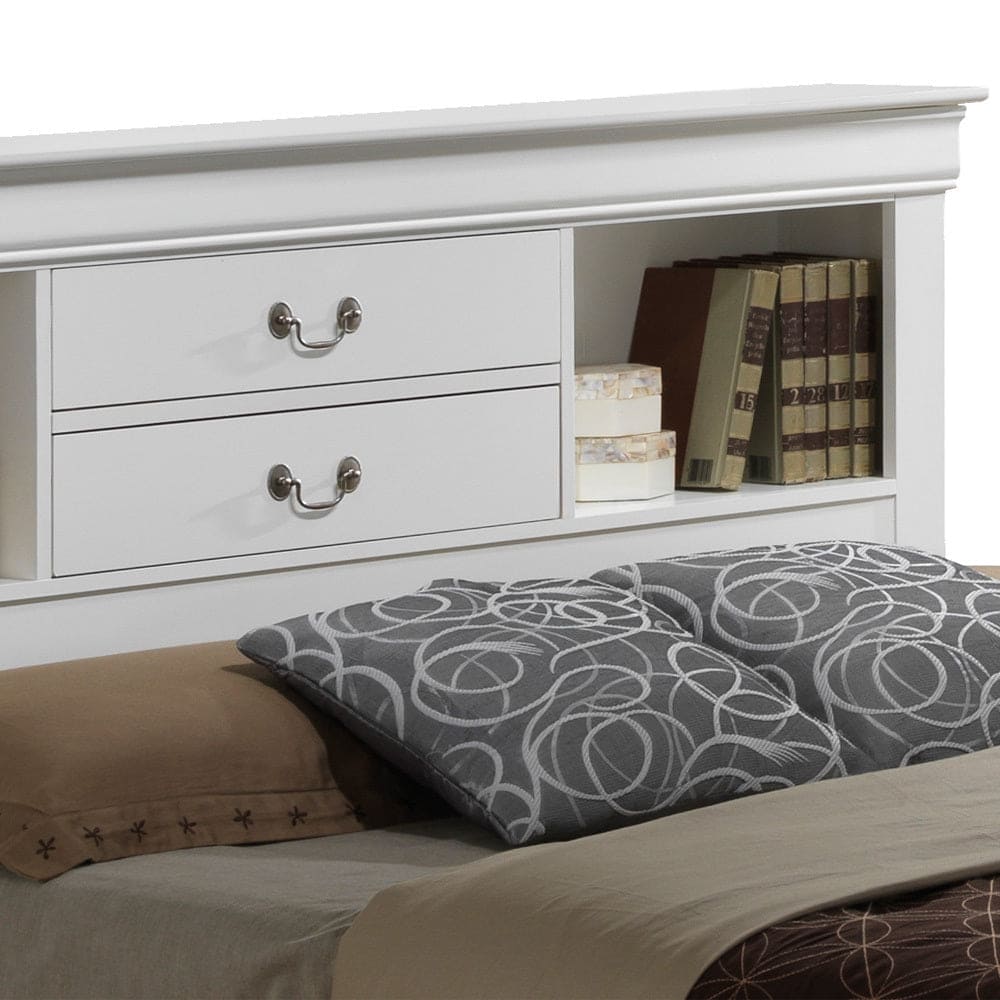 Glory Furniture Louis Phillipe G3190B-KSB King Storage Bed , White