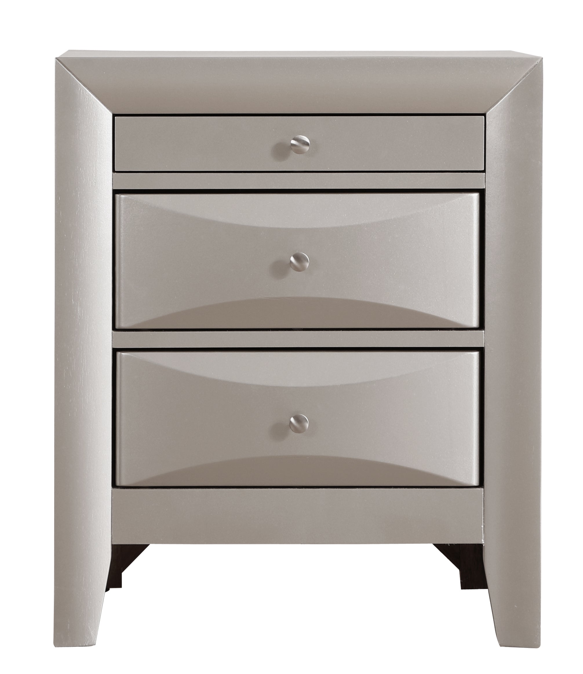 Glory Furniture Marilla G1503-N Nightstand , Silver Champagne