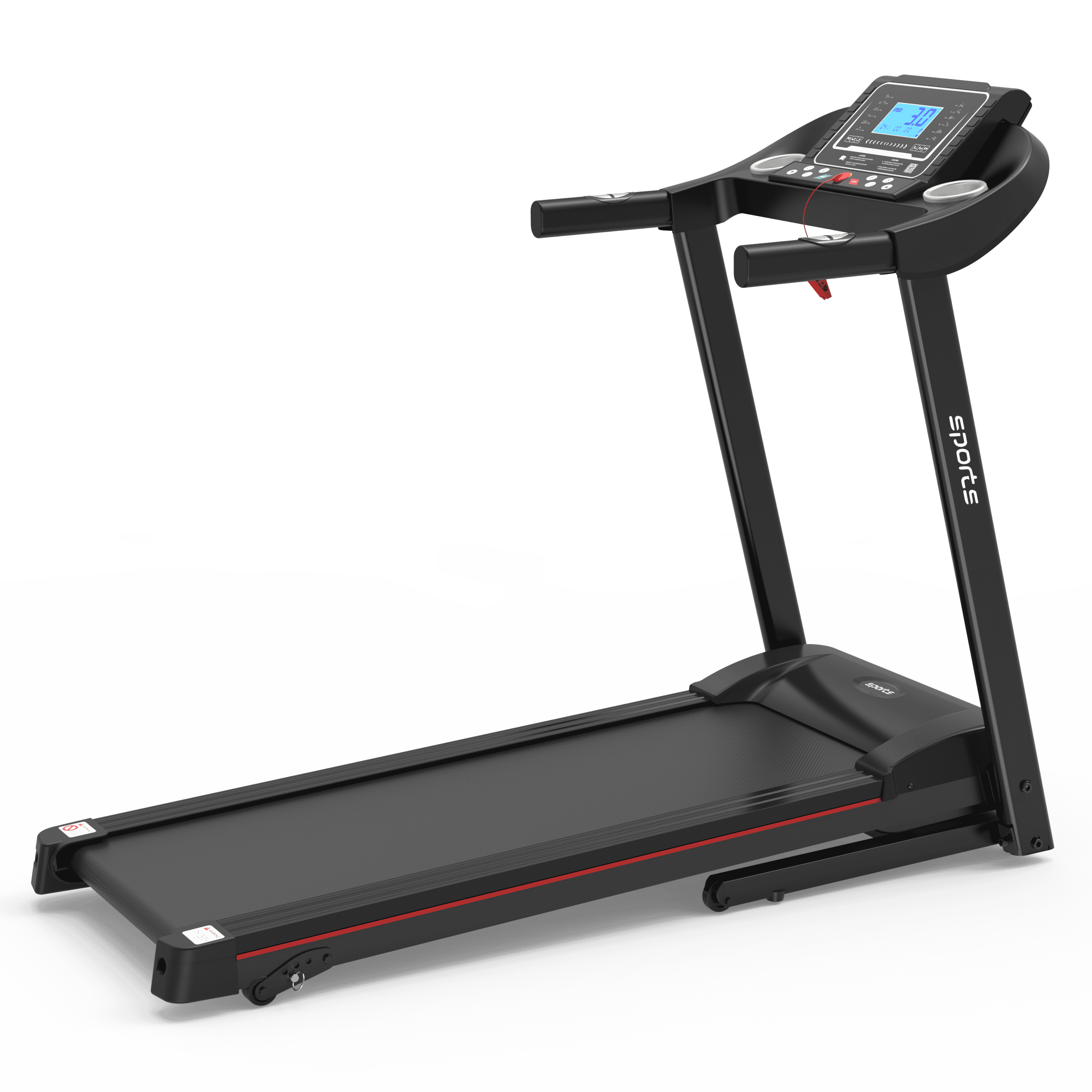 Fitshow App Home Foldable Treadmill with Incline, Folding Treadmill for Home Workout, Electric Walking Treadmill Machine 5" LCD Screen 250 LB Capacity Bluetooth Music