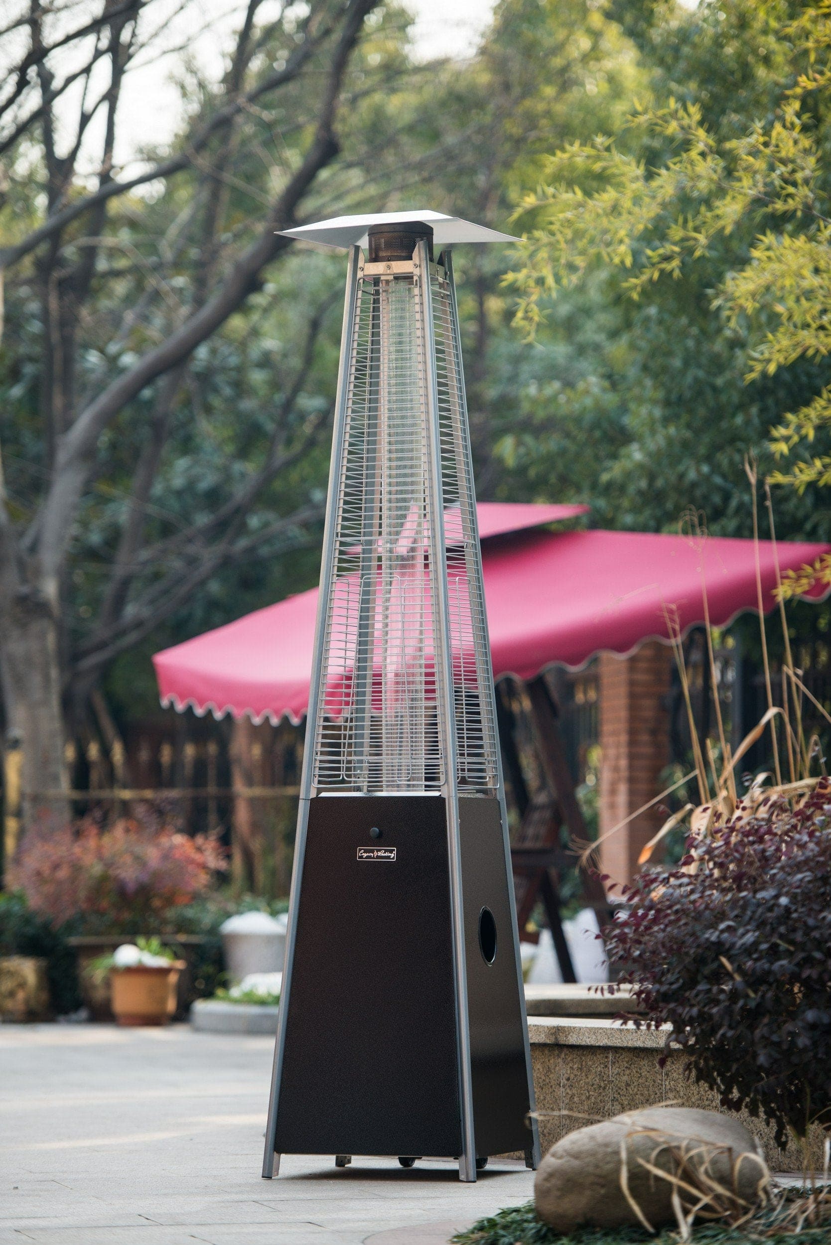 Quartz Glass Tube Patio Heater, Visual Flame Heater, 40000BTU