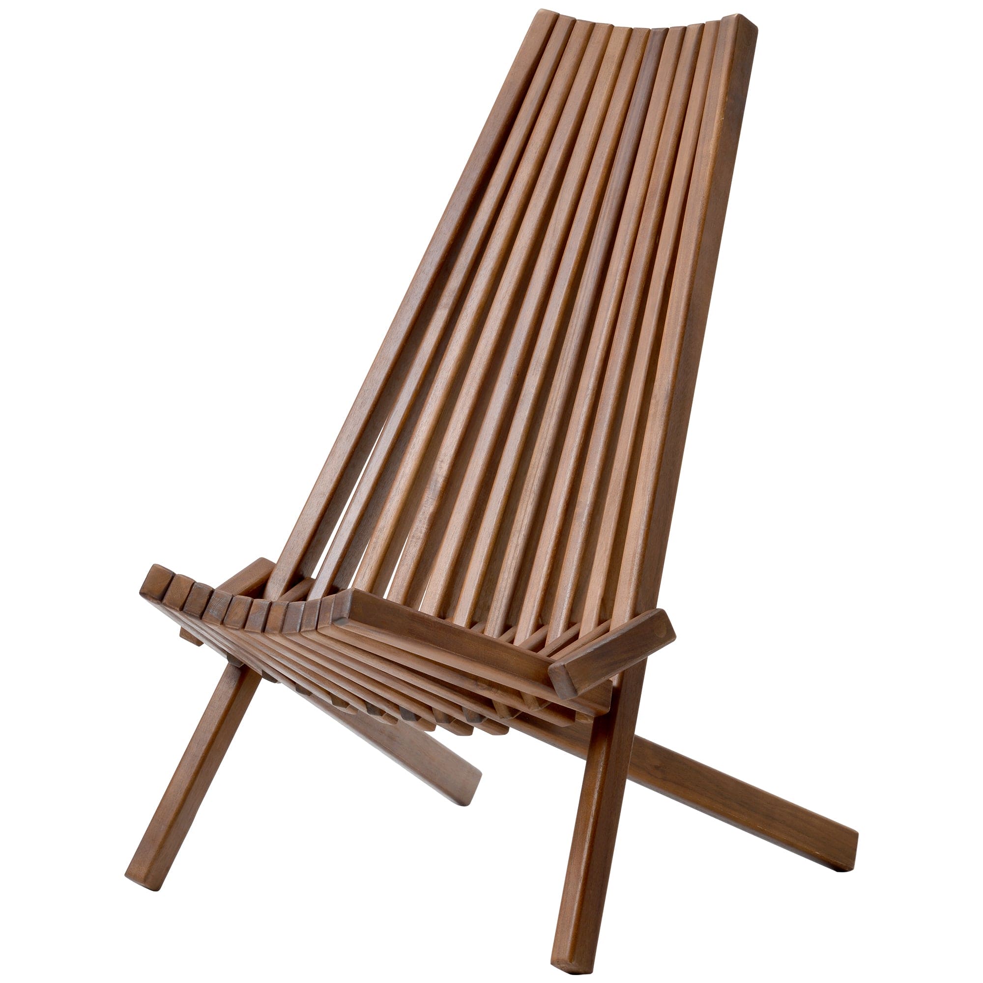 Folding wood chair