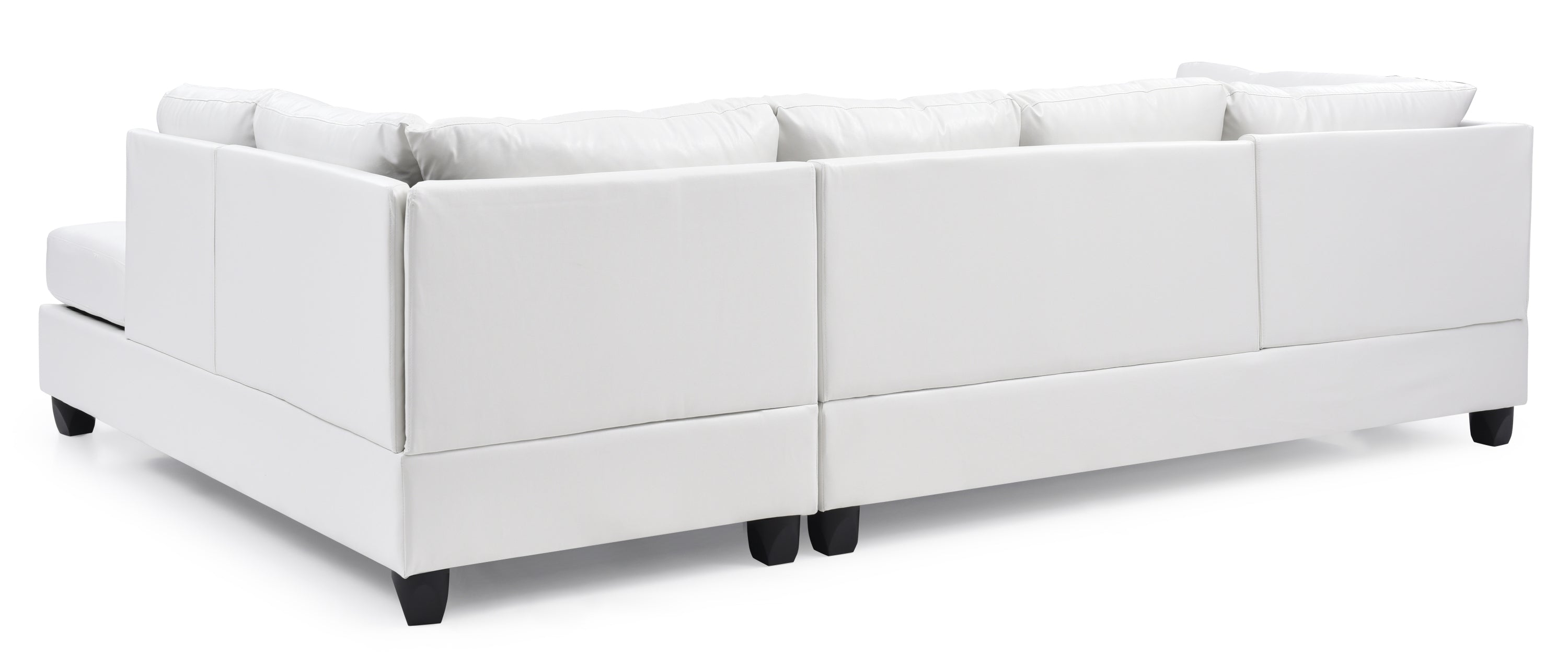 Glory Furniture Malone G647B-SC Sectional ( 3 Boxes) , WHITE