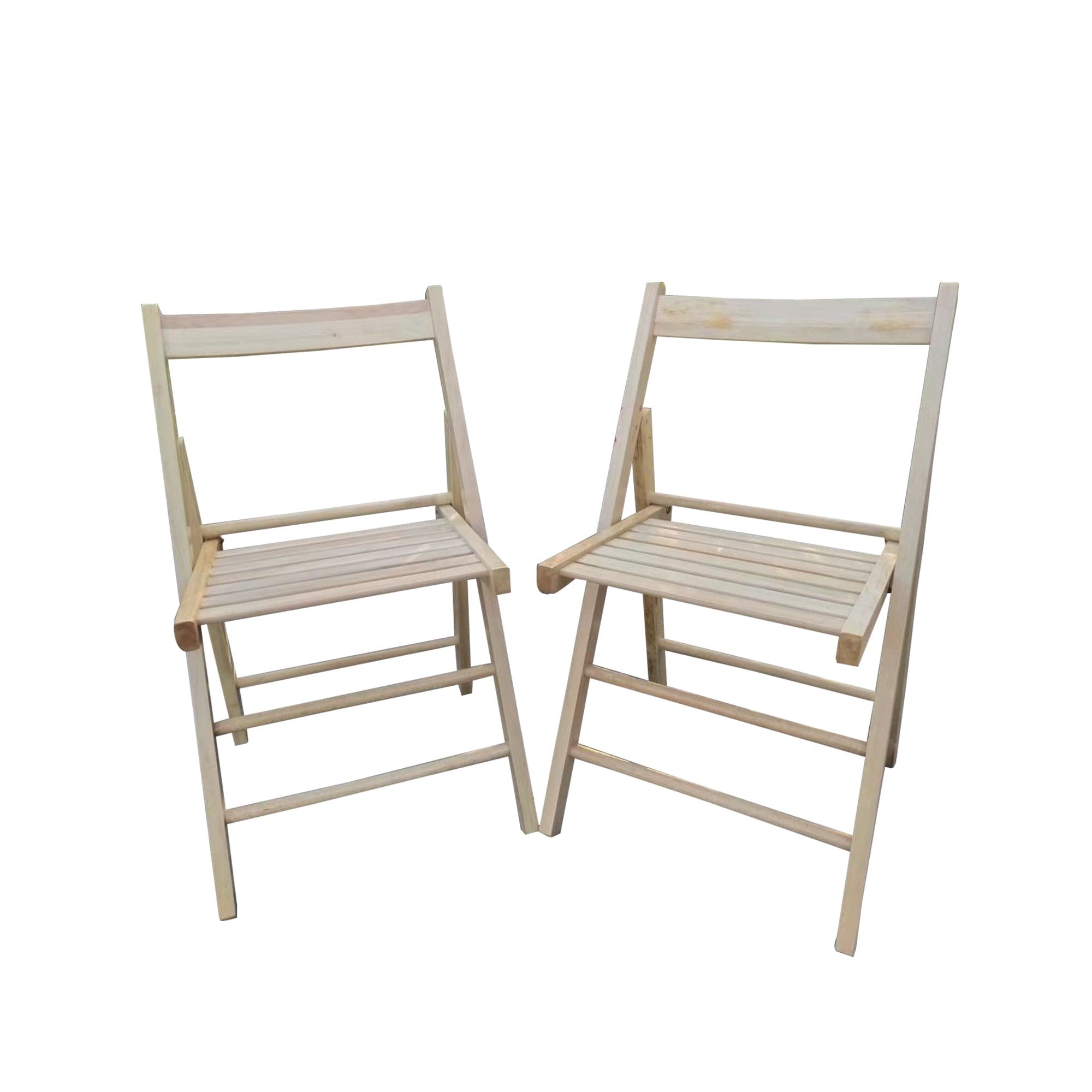 FOLDING CHAIR-2/S, FOLDABLE STYLE -NATURAL