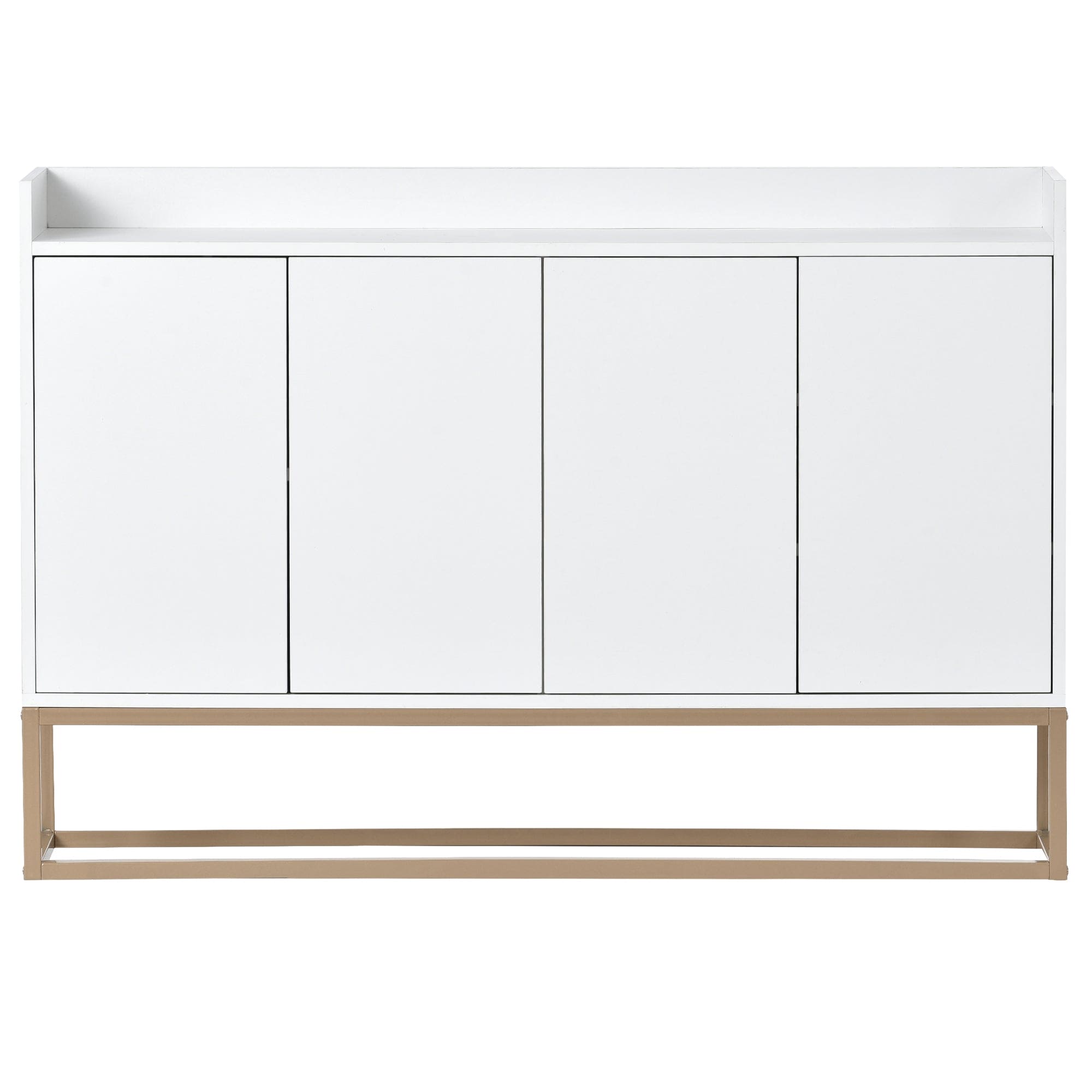 TREXM Modern Sideboard Elegant Buffet Cabinet with Large Storage Space for Dining Room, Entryway (White)