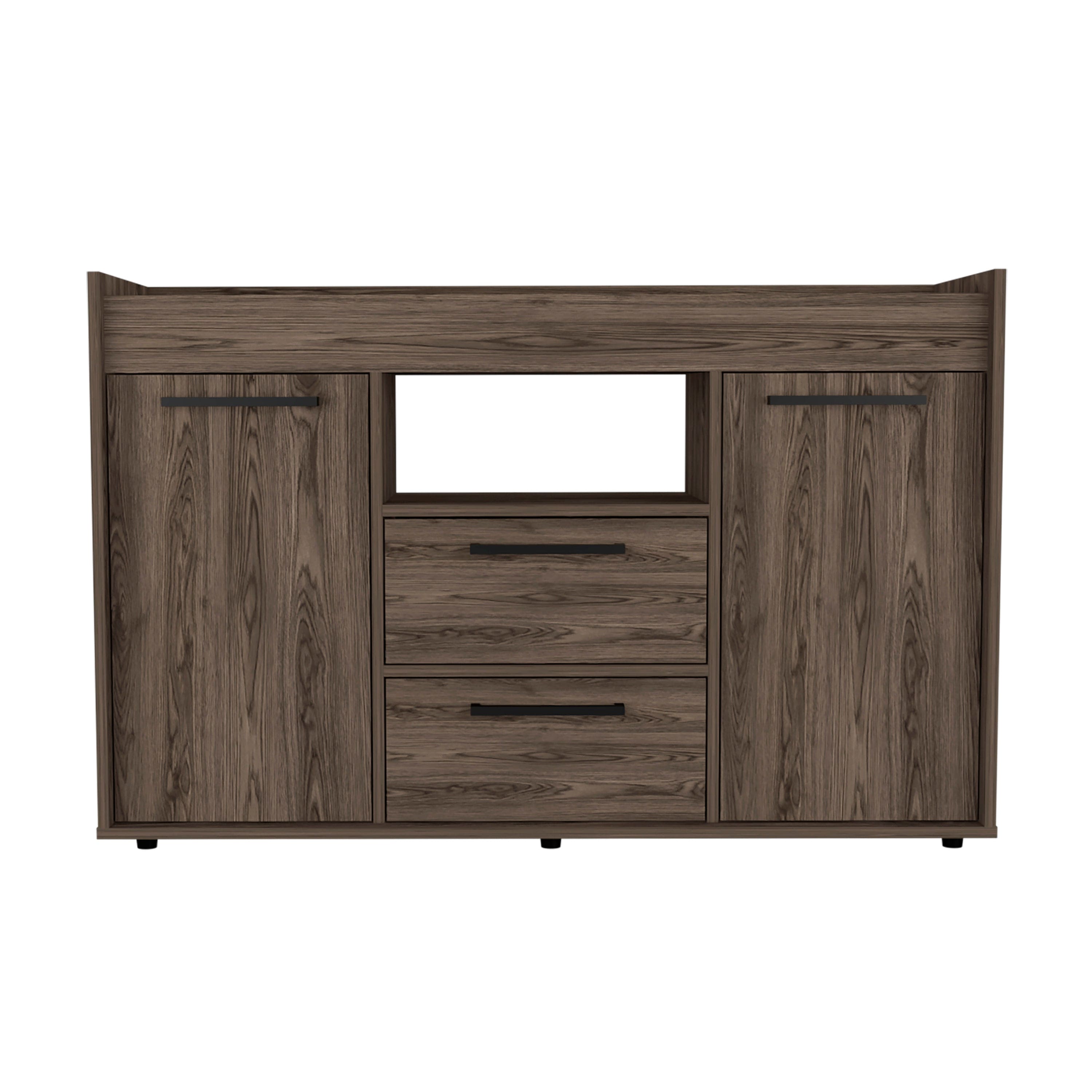 Chapella 2-Drawer Sideboard Dark Walnut