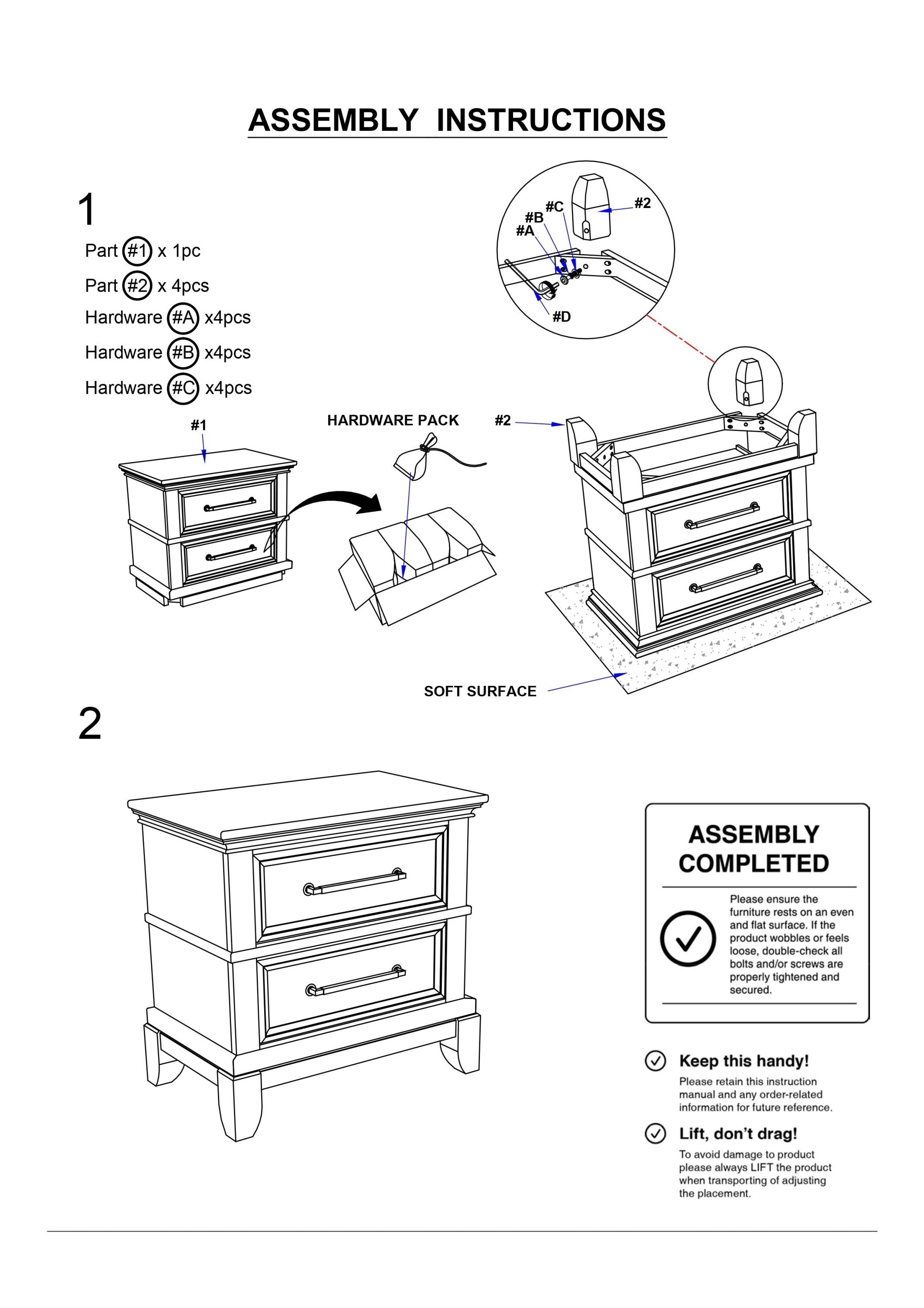 Contemporary 1pc Nightstand Gray Color Solid Wood Veneer Pewter Bar Pulls Crown Molding Details Bedroom Furniture