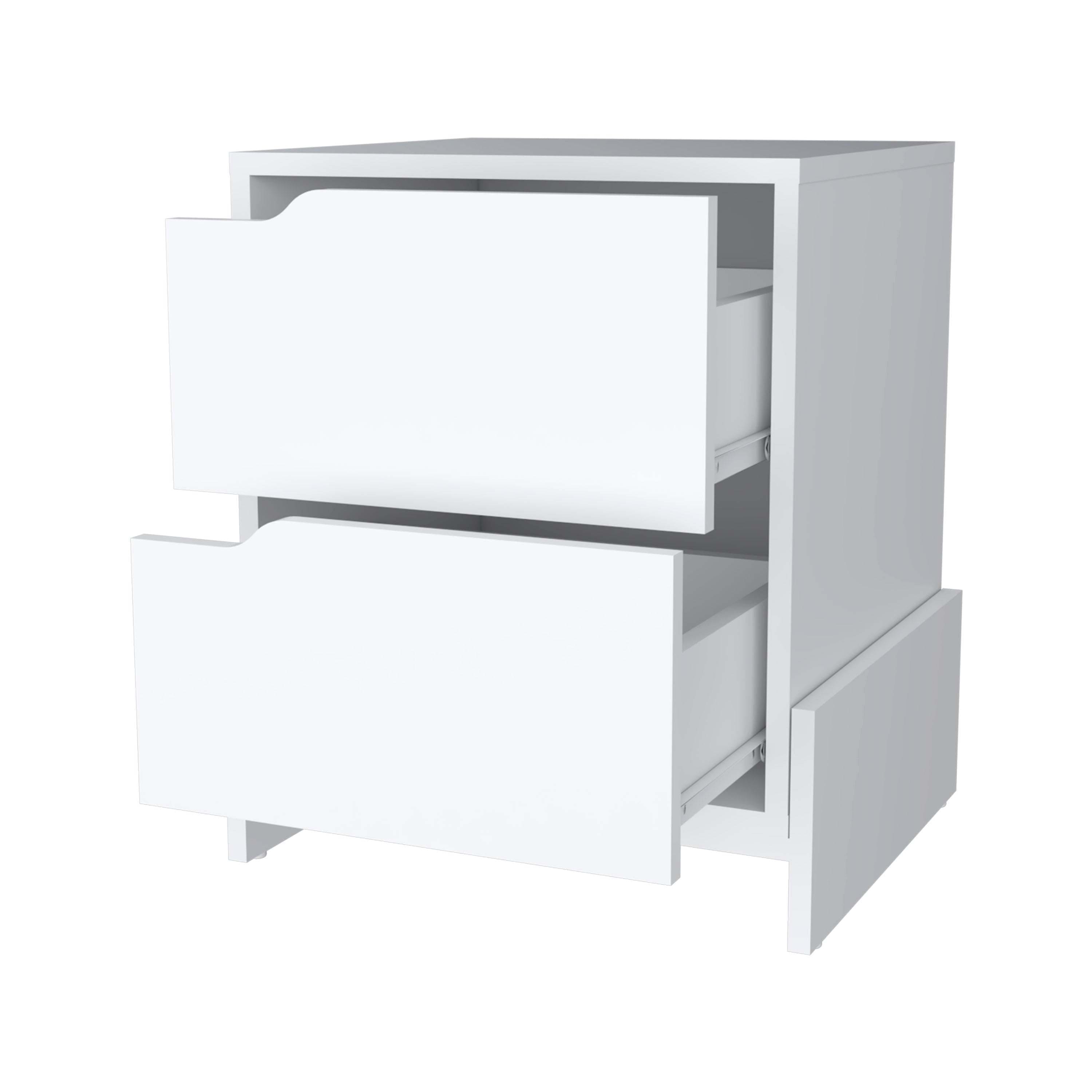 Ralston 2-Drawer Nightstand in White