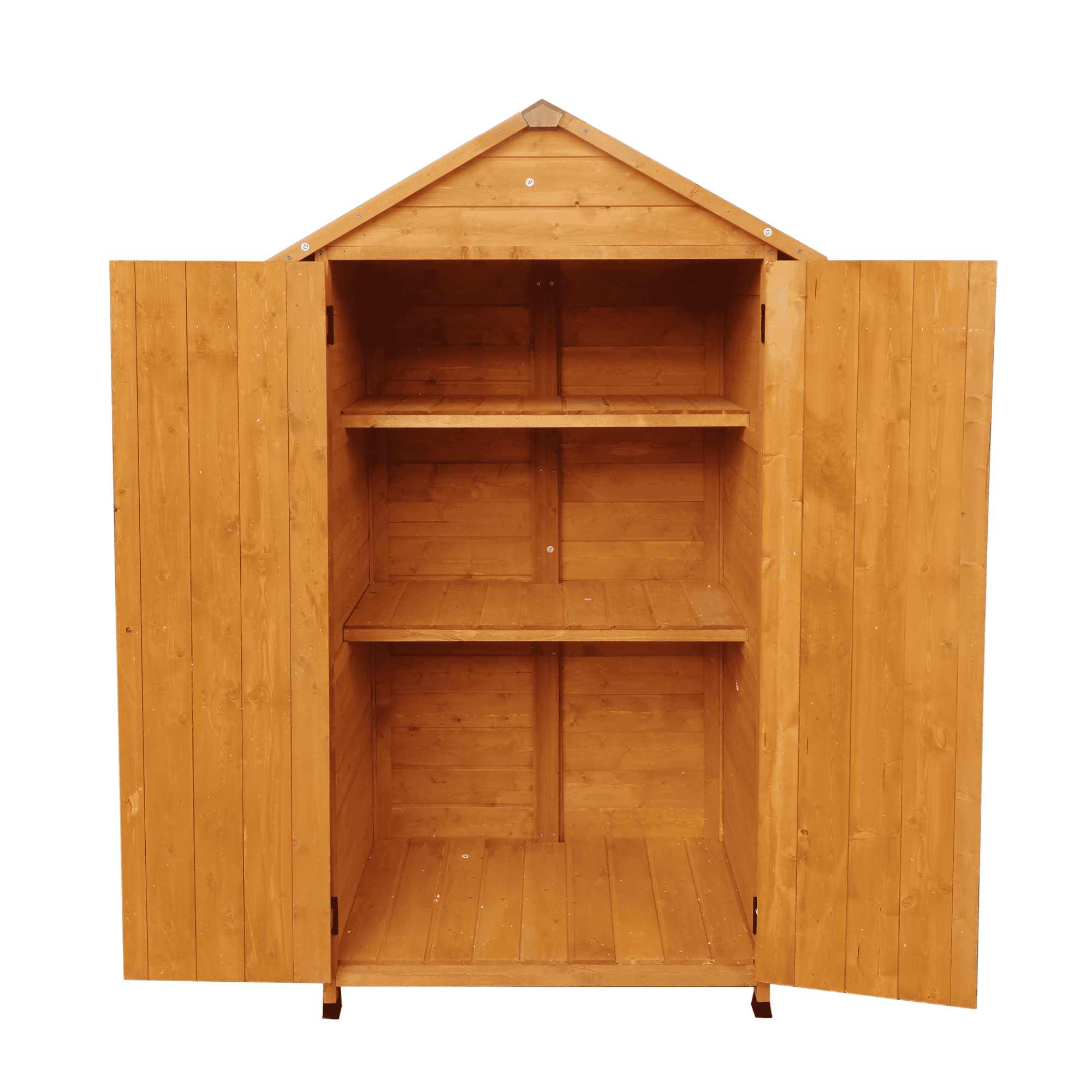 XWT010 WOODENSHED Natural for backyard garden big spire Tool storage 68.50"X 22.83"X 40.35"