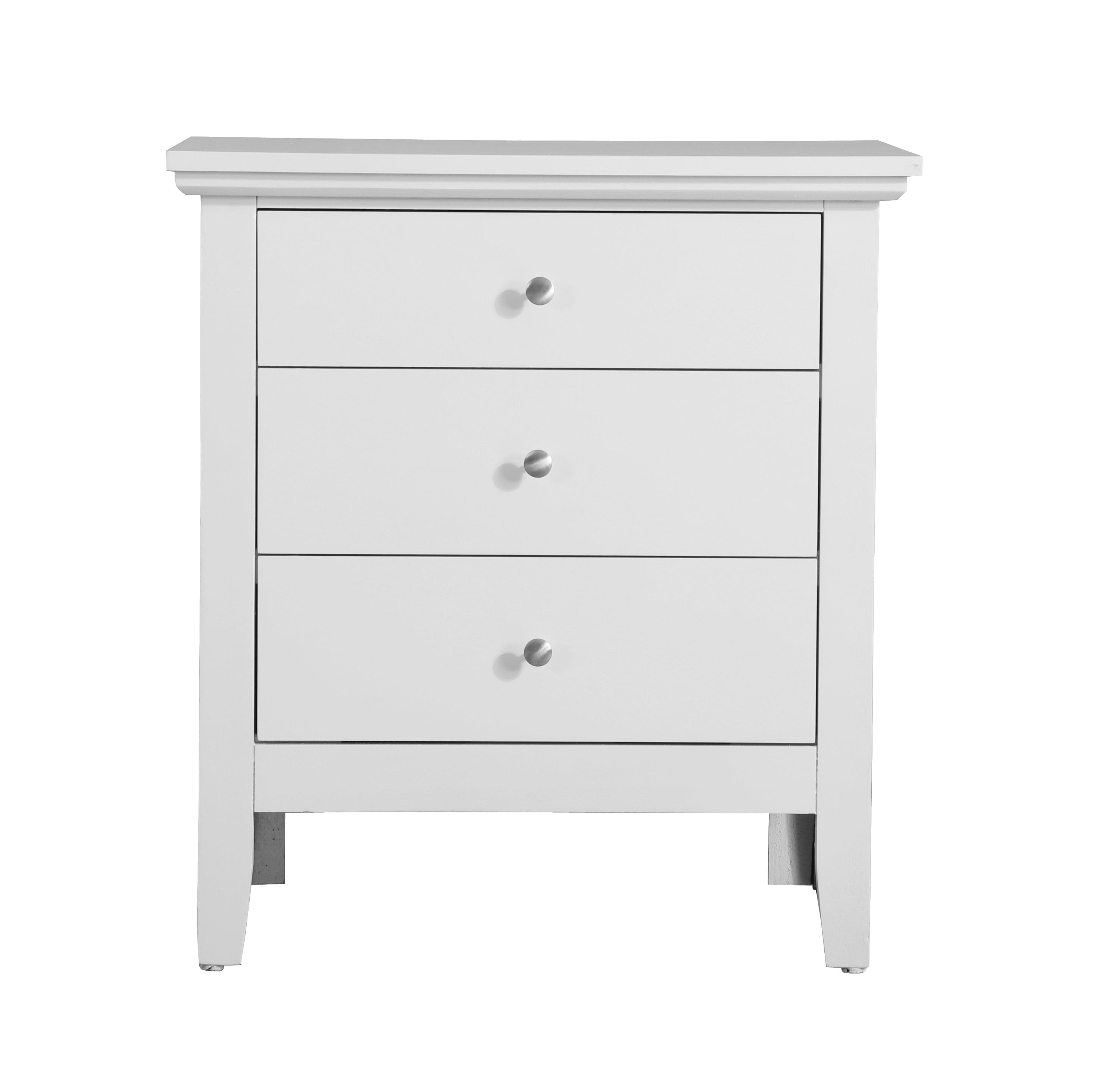 Glory Furniture Hammond G5490-N 3 Drawer Nightstand , White