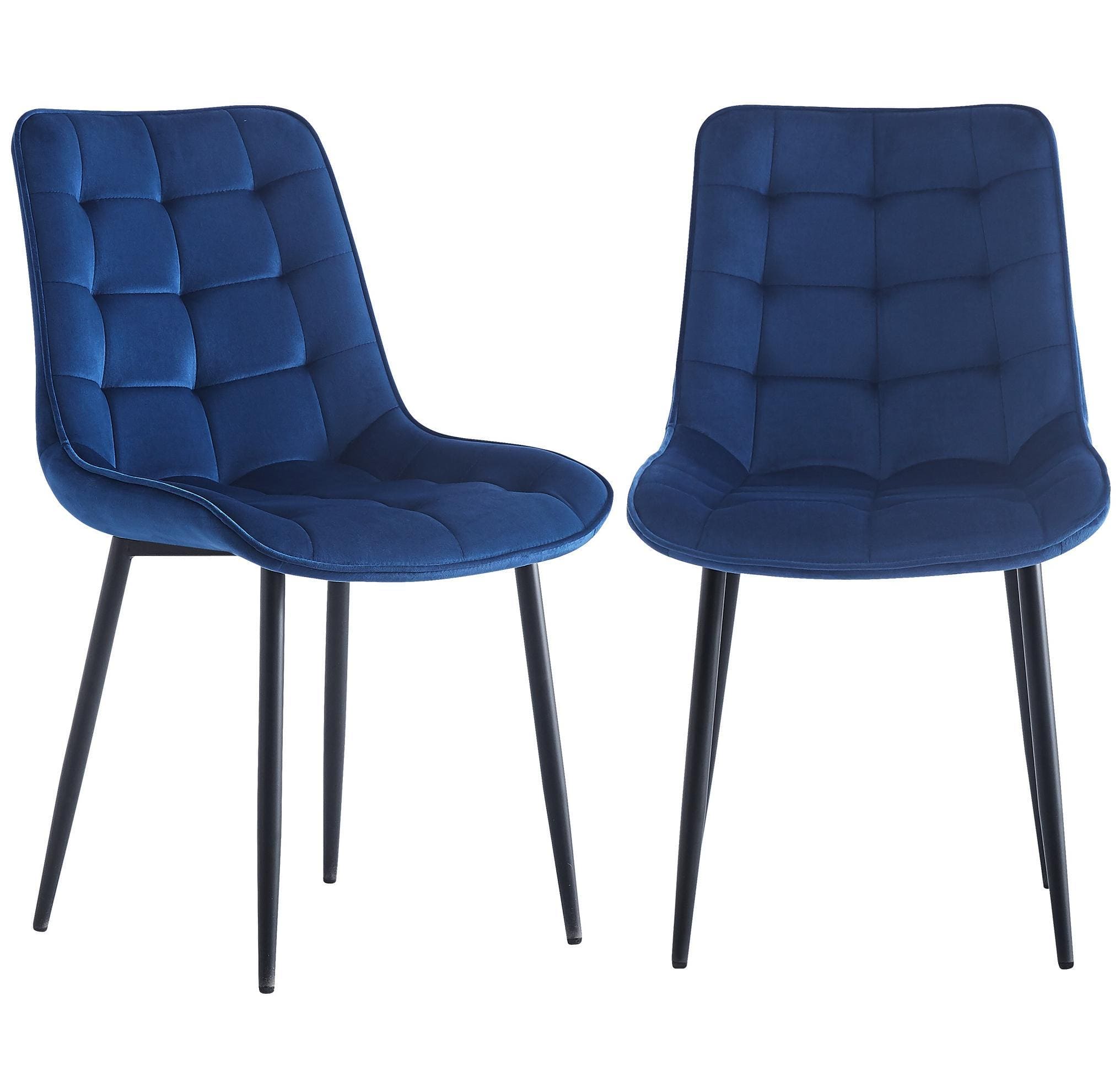 Dining Chair 2PCS（BLUE），Modern style，New technology，Suitable for restaurants, cafes, taverns, offices, living rooms, reception rooms.Simple structure, easy installation.