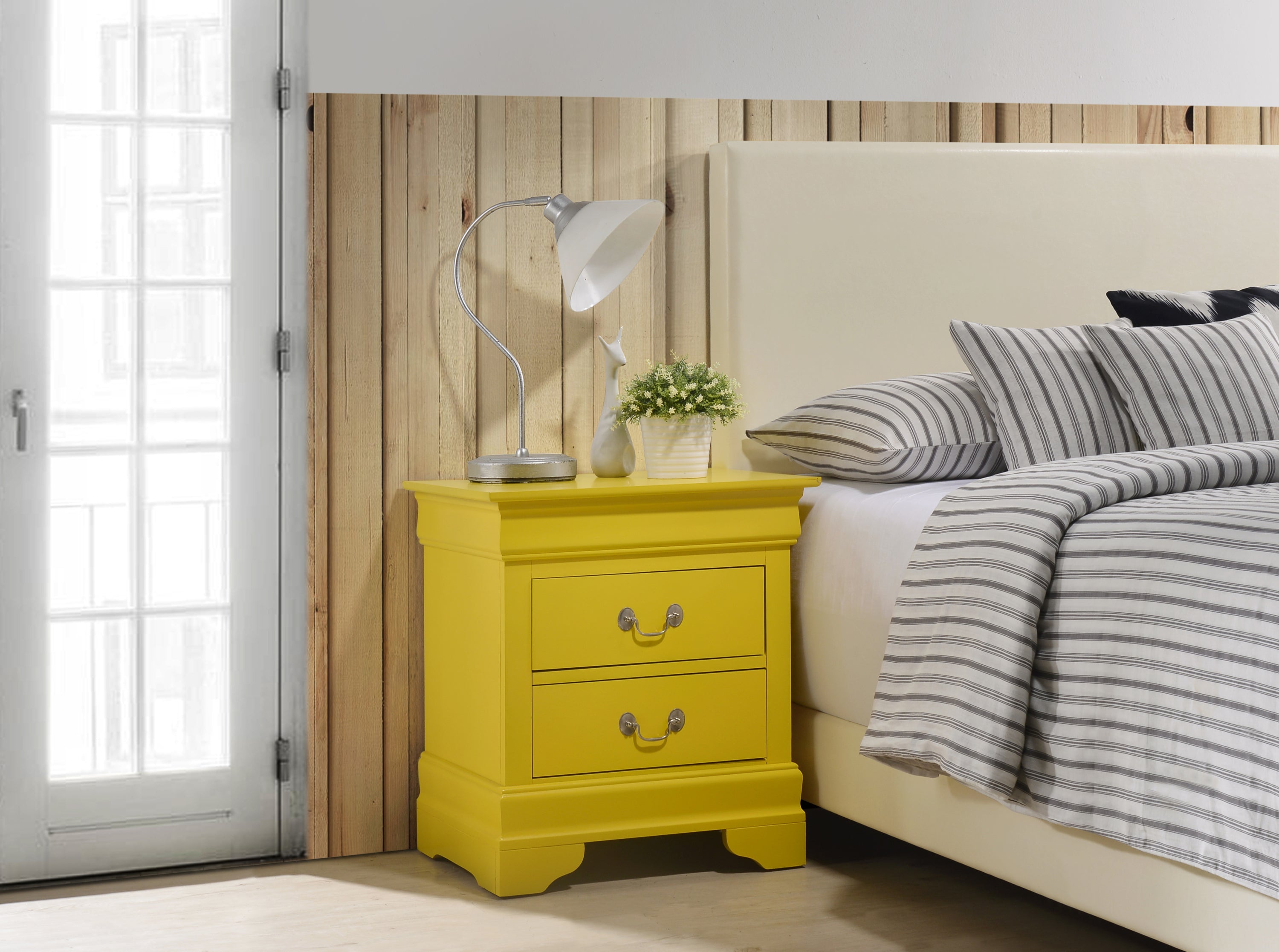 Glory Furniture Louis Phillipe G3102-N Nightstand , Yellow