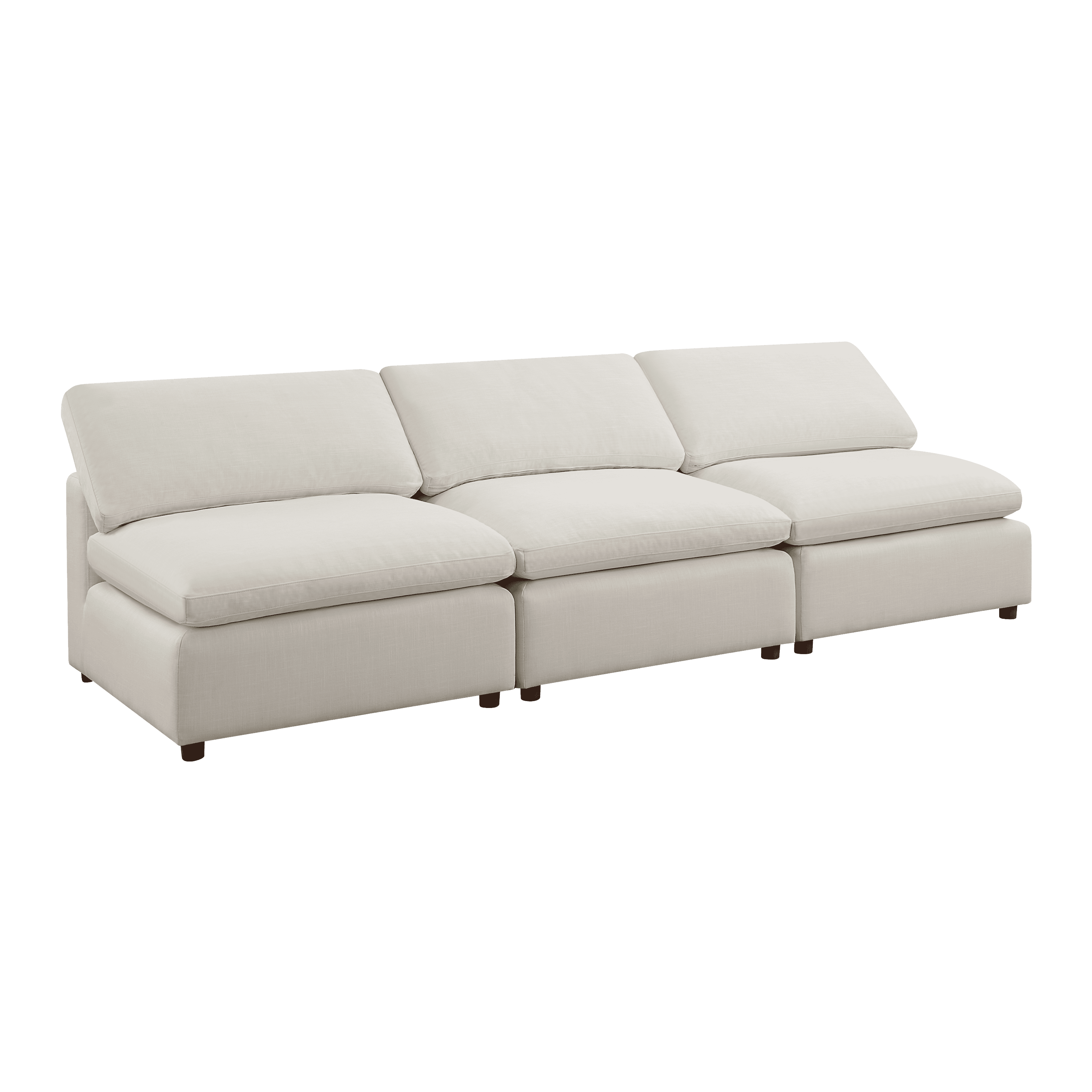 Modern Modular Sectional Sofa Set, Self-customization Design Sofa, White