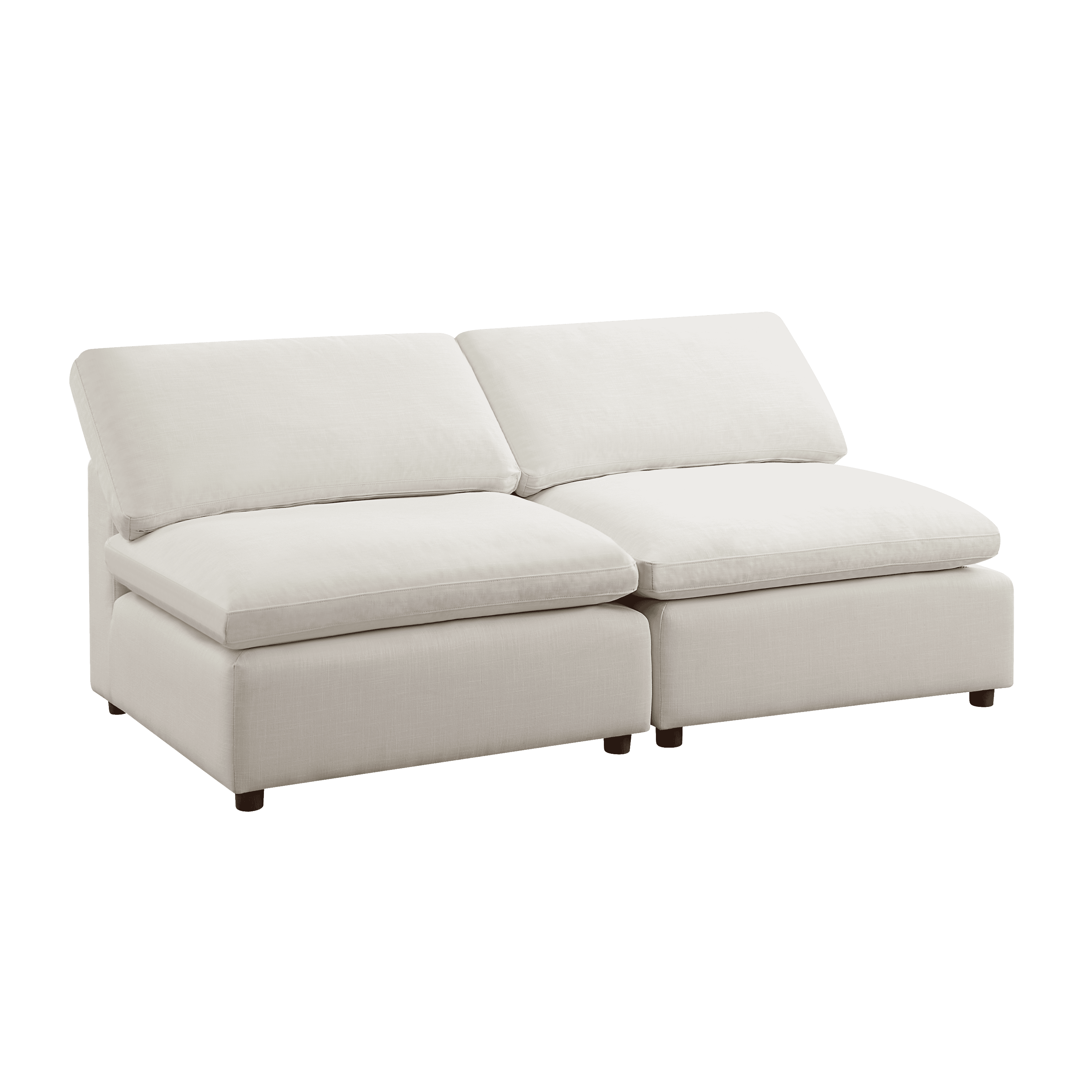 Modern Modular Sectional Sofa Set, Self-customization Design Sofa, White