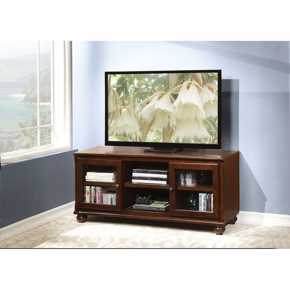 ACME Dita TV Stand in Walnut 91108