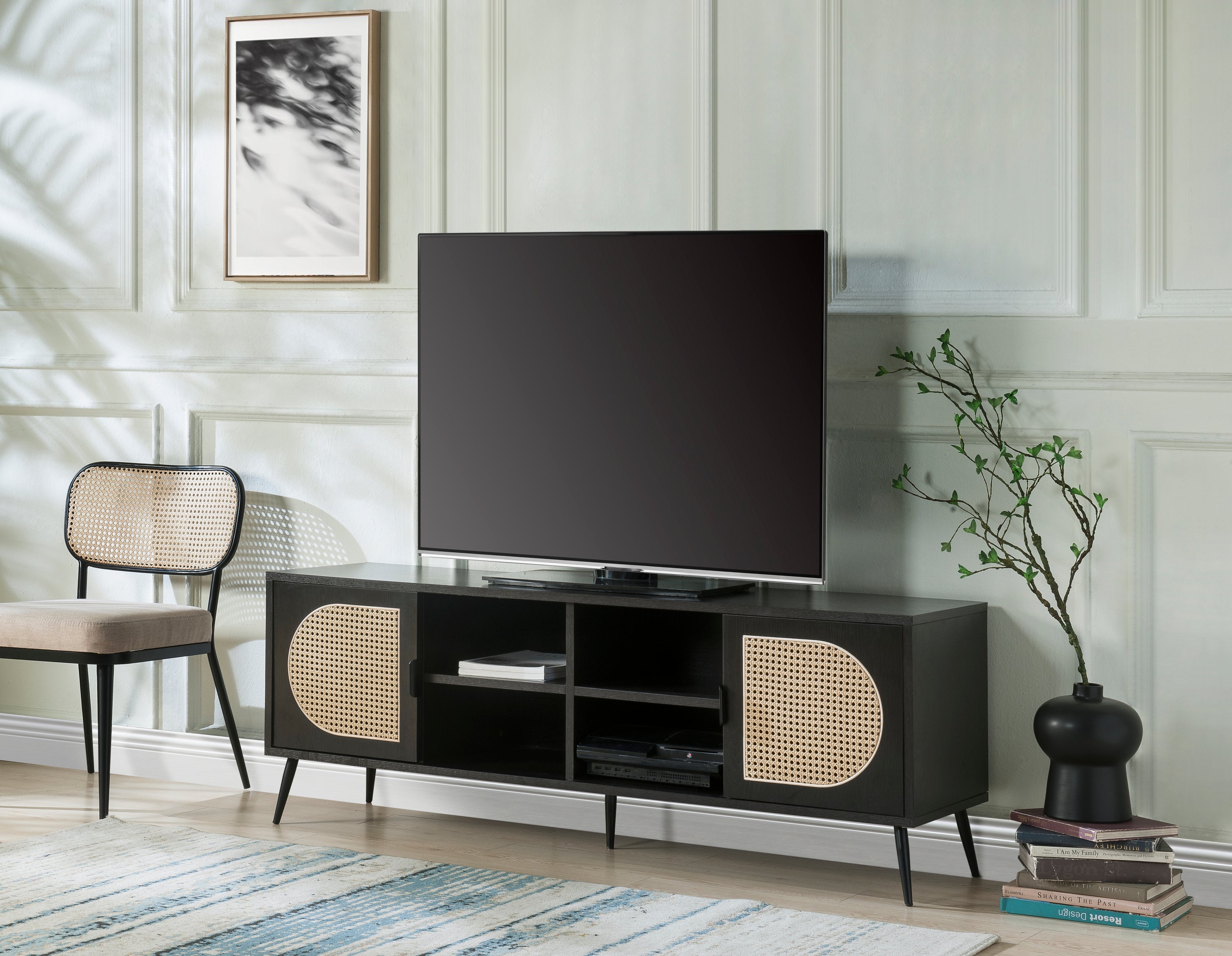 ACME Colson TV Stand, Black Finish  LV01080