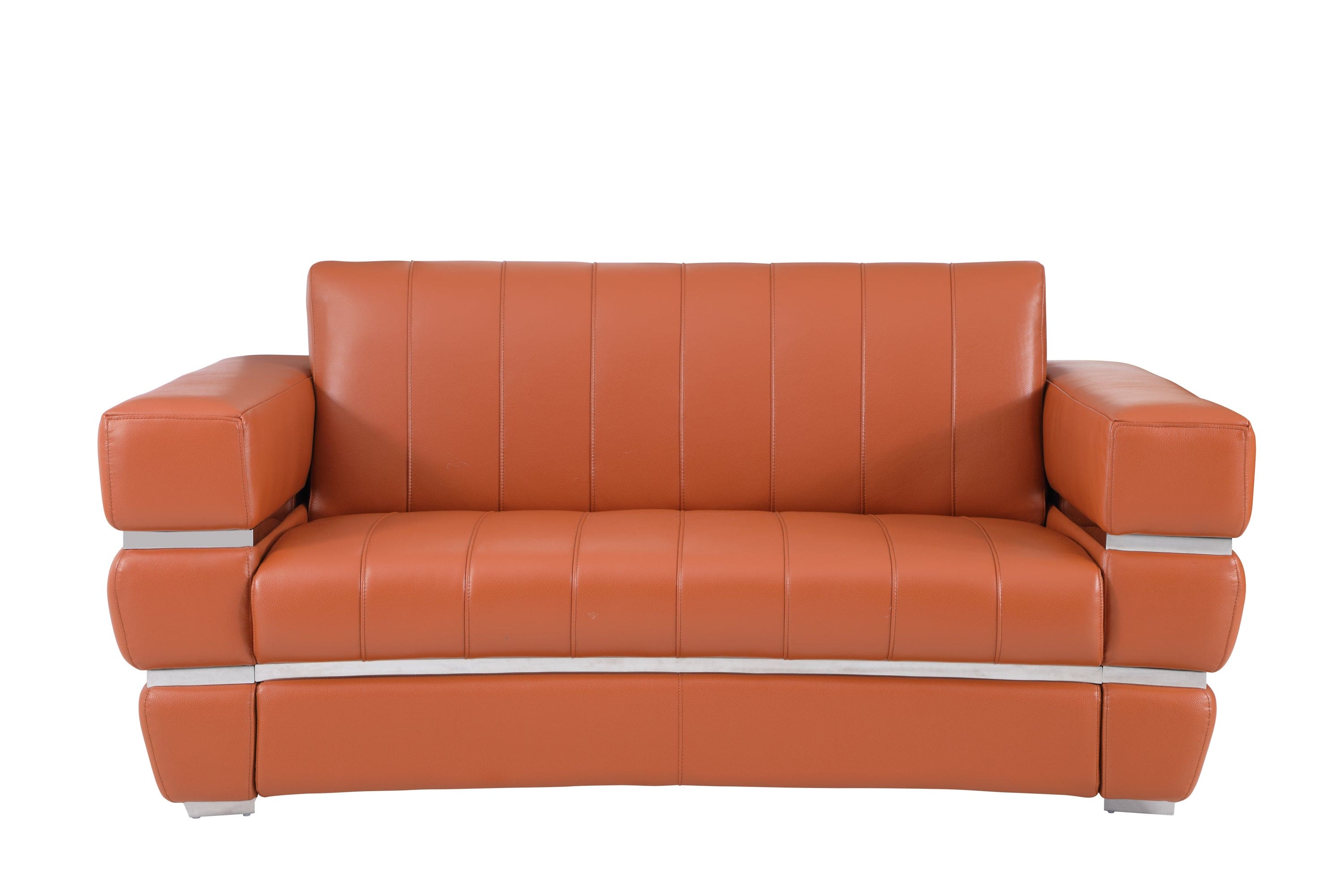 Global United Top Grain Italian Leather  Loveseat