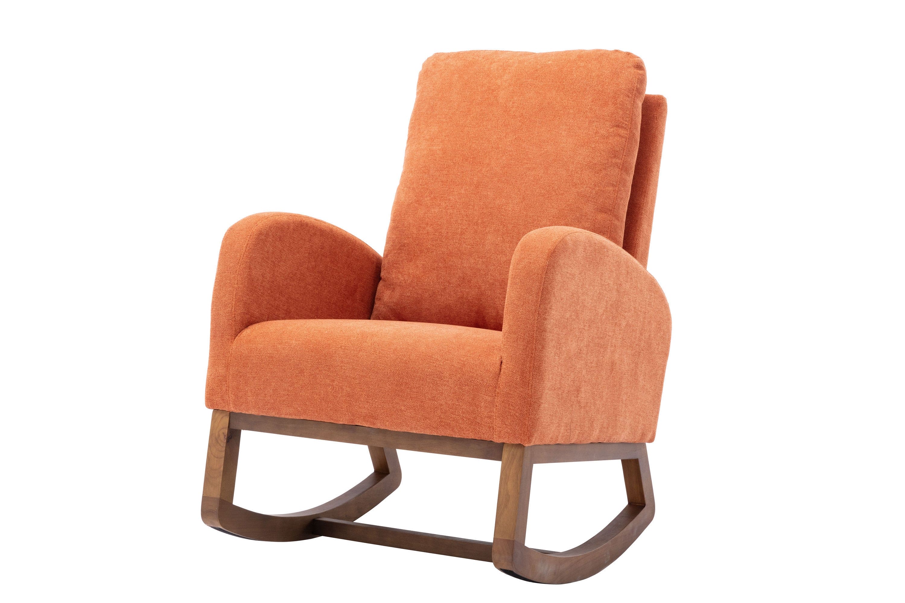 COOLMORE  living  room Comfortable  rocking chair  living room chair  Orange