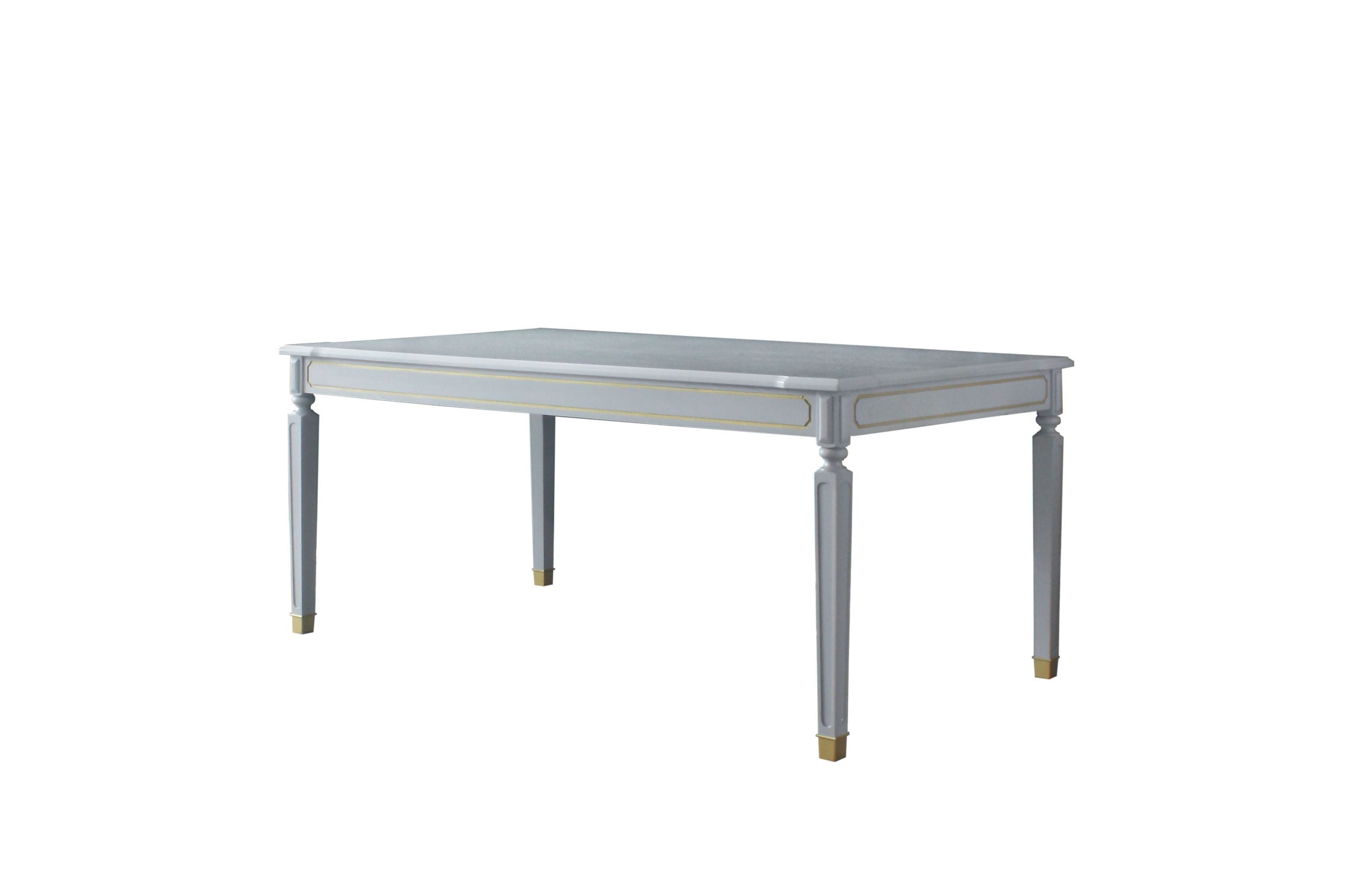 ACME House Marchese Dining Table, Pearl Gray Finish 68860