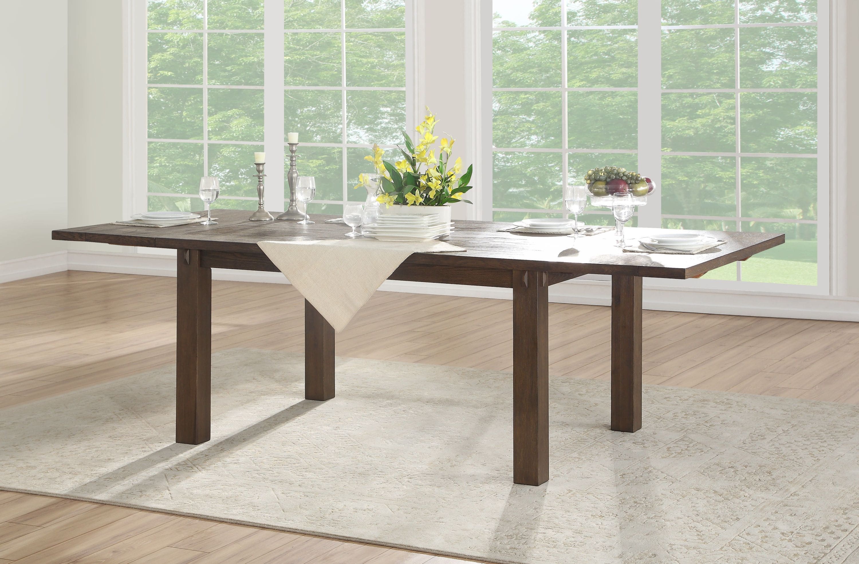 ACME Nabirye Dining Table in Dark Oak 73160