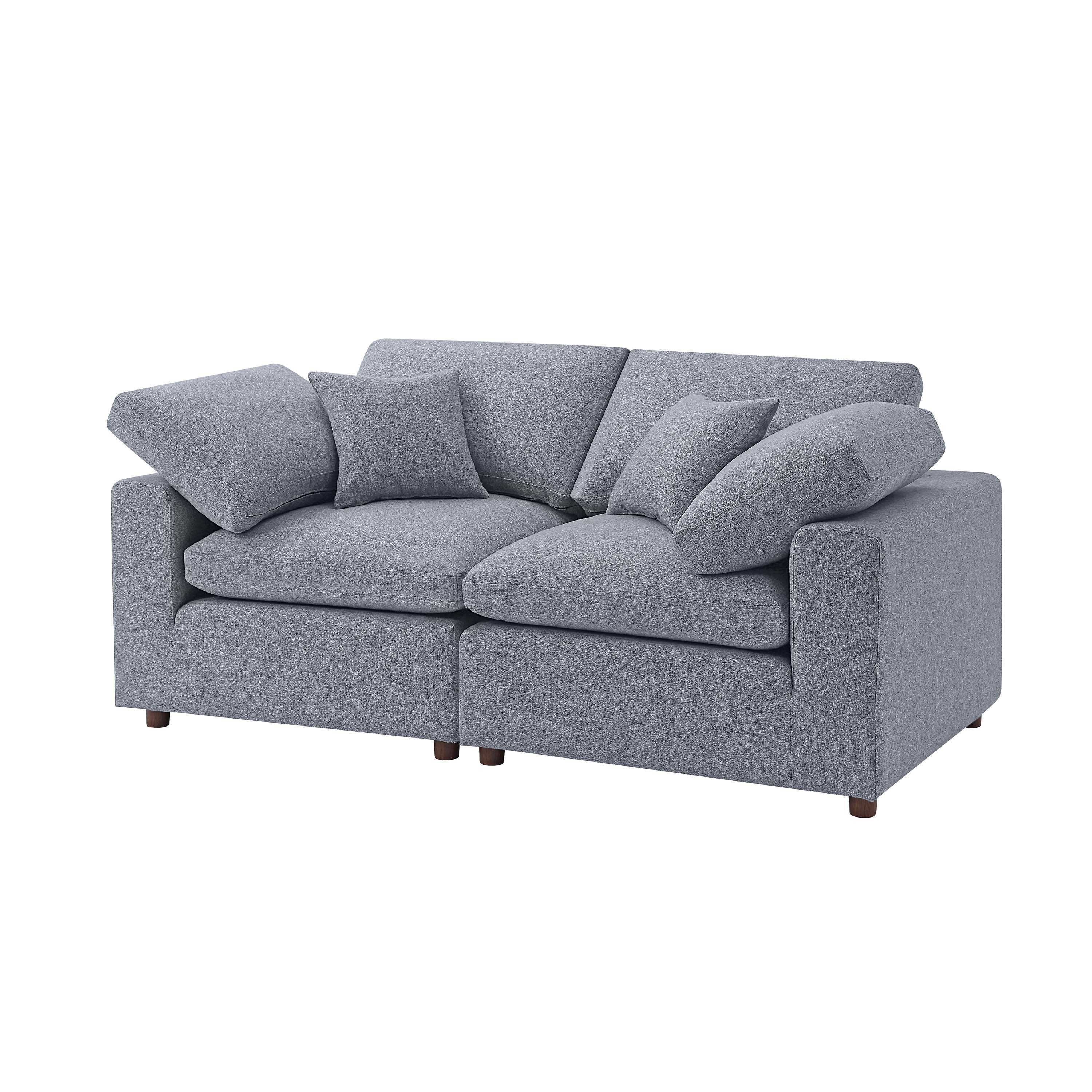 Modern Modular Sectional Sofa Set, Self-customization Design Sofa, Grey