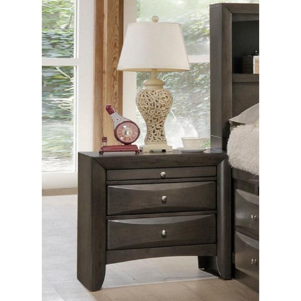 ACME Ireland Nightstand in Gray Oak 22704