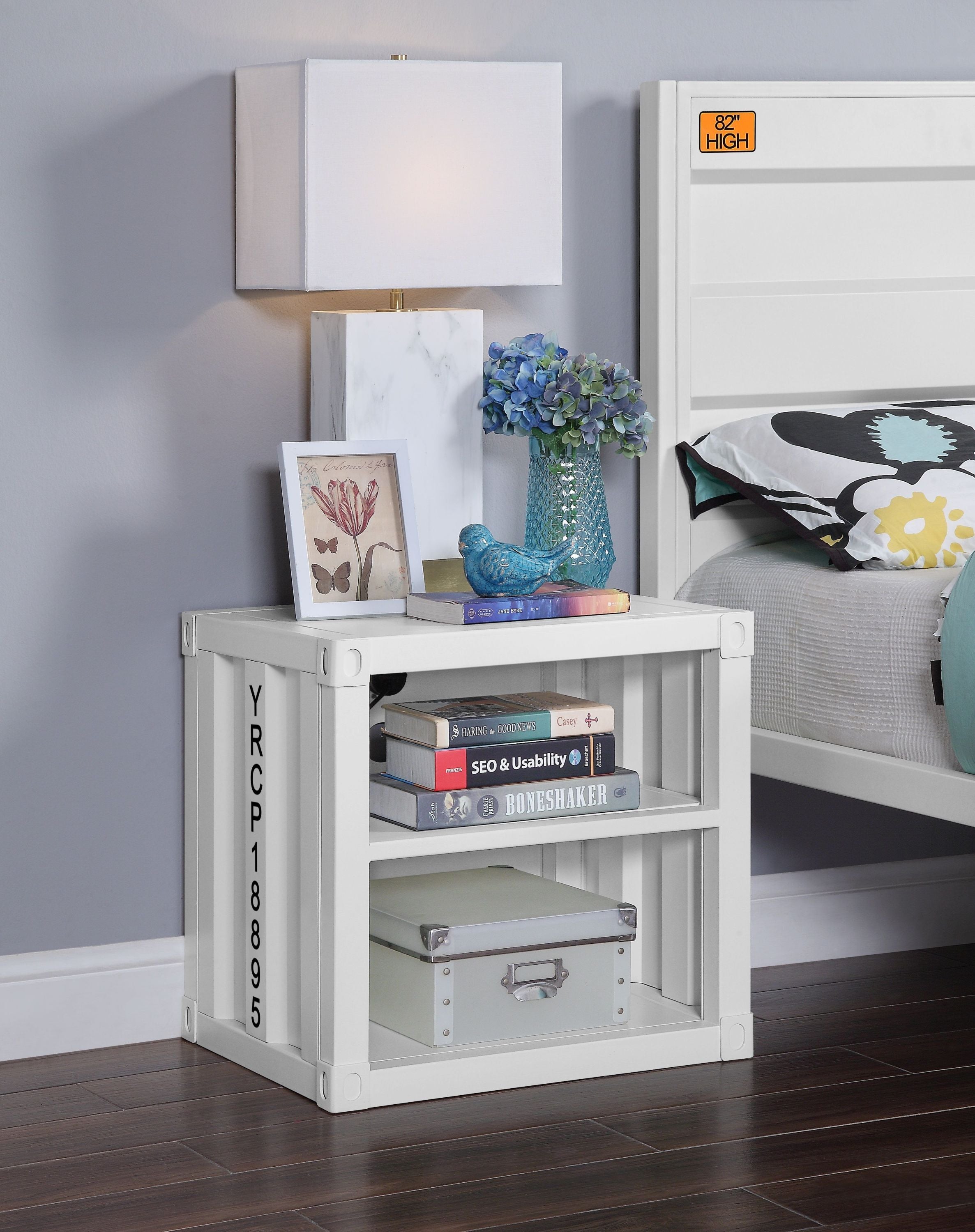 ACME Cargo Nightstand (USB), White 35907