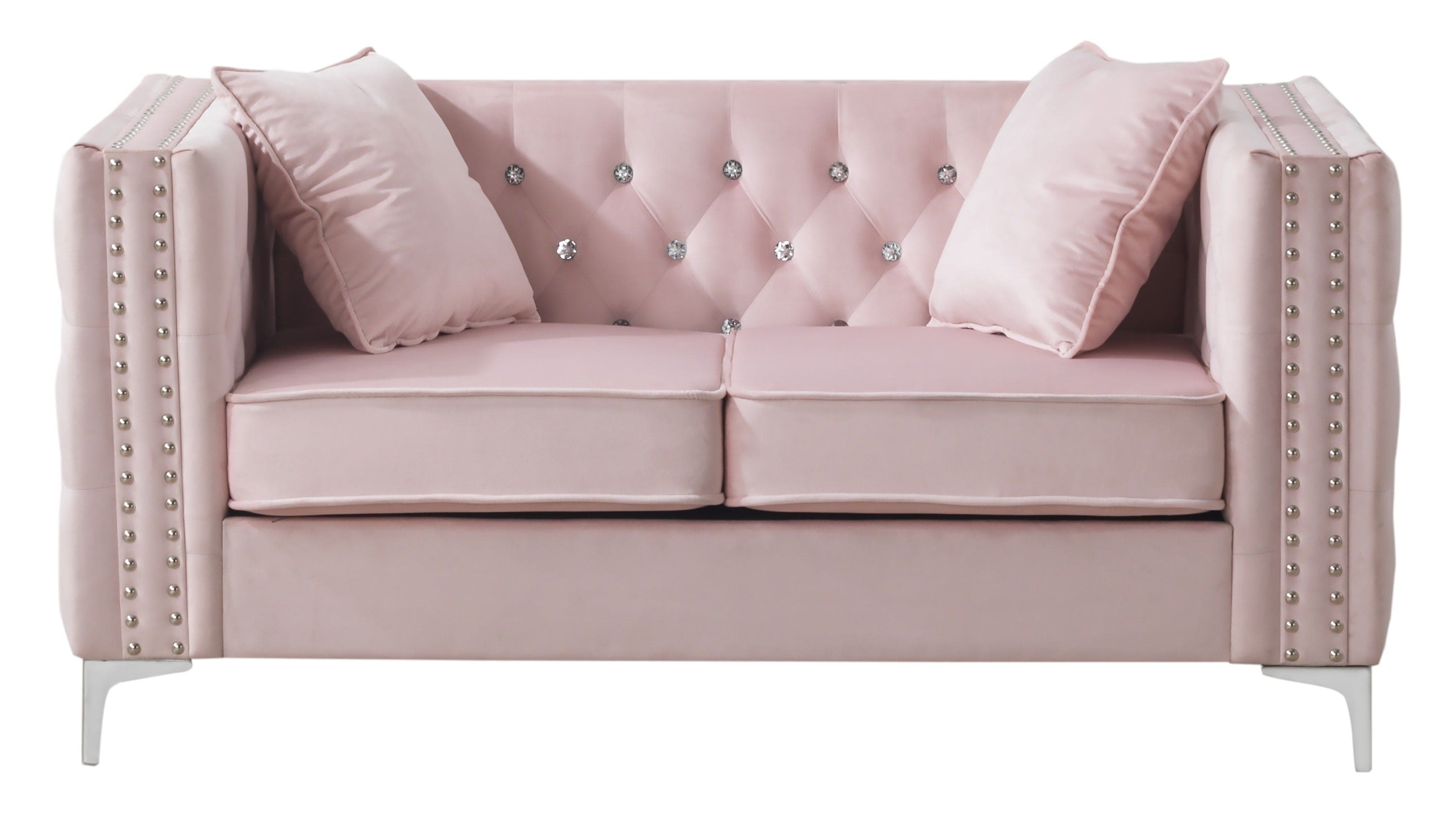 Glory Furniture Paige G824A-L Loveseat , PINK