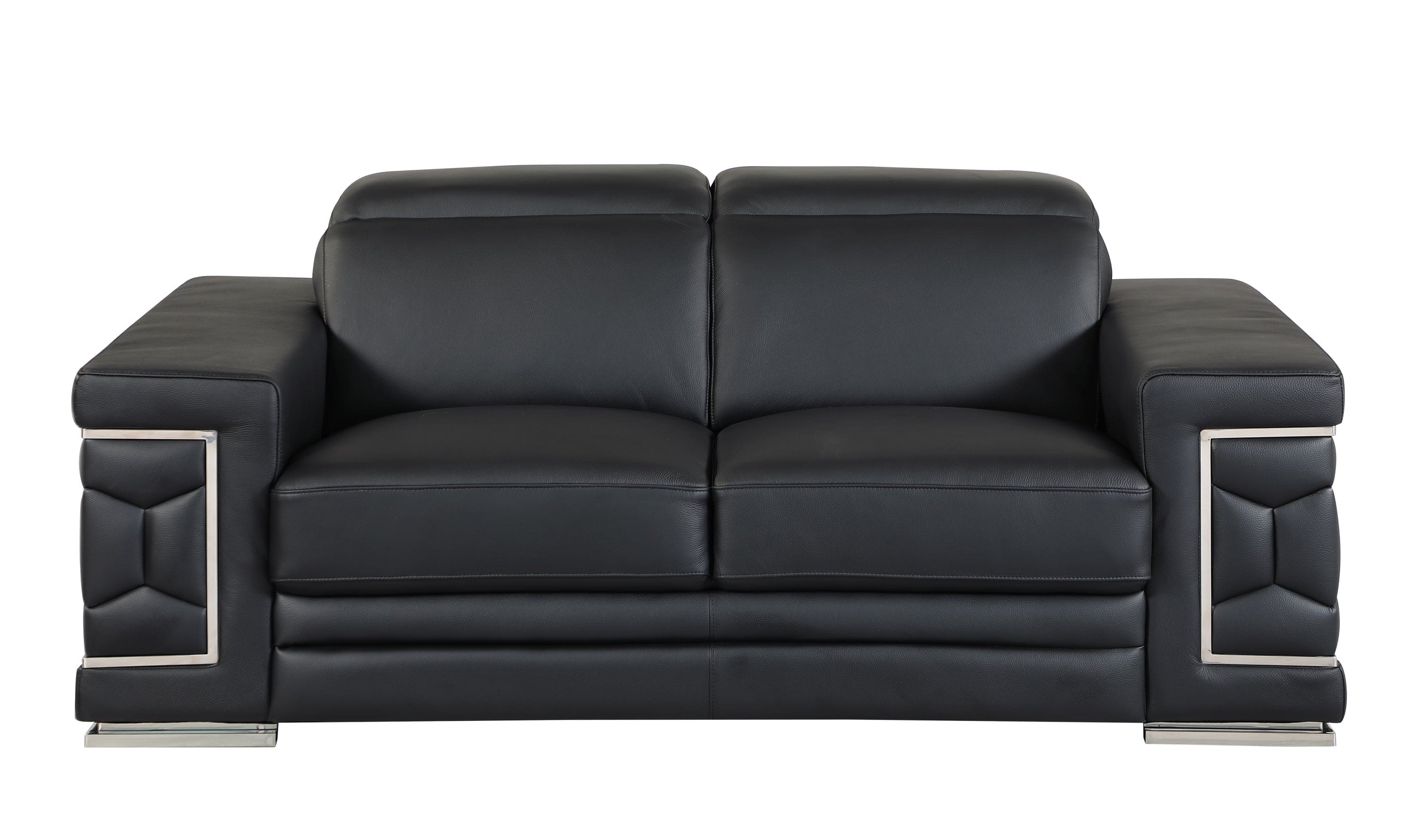 Top Grain Italian Leather Loveseat