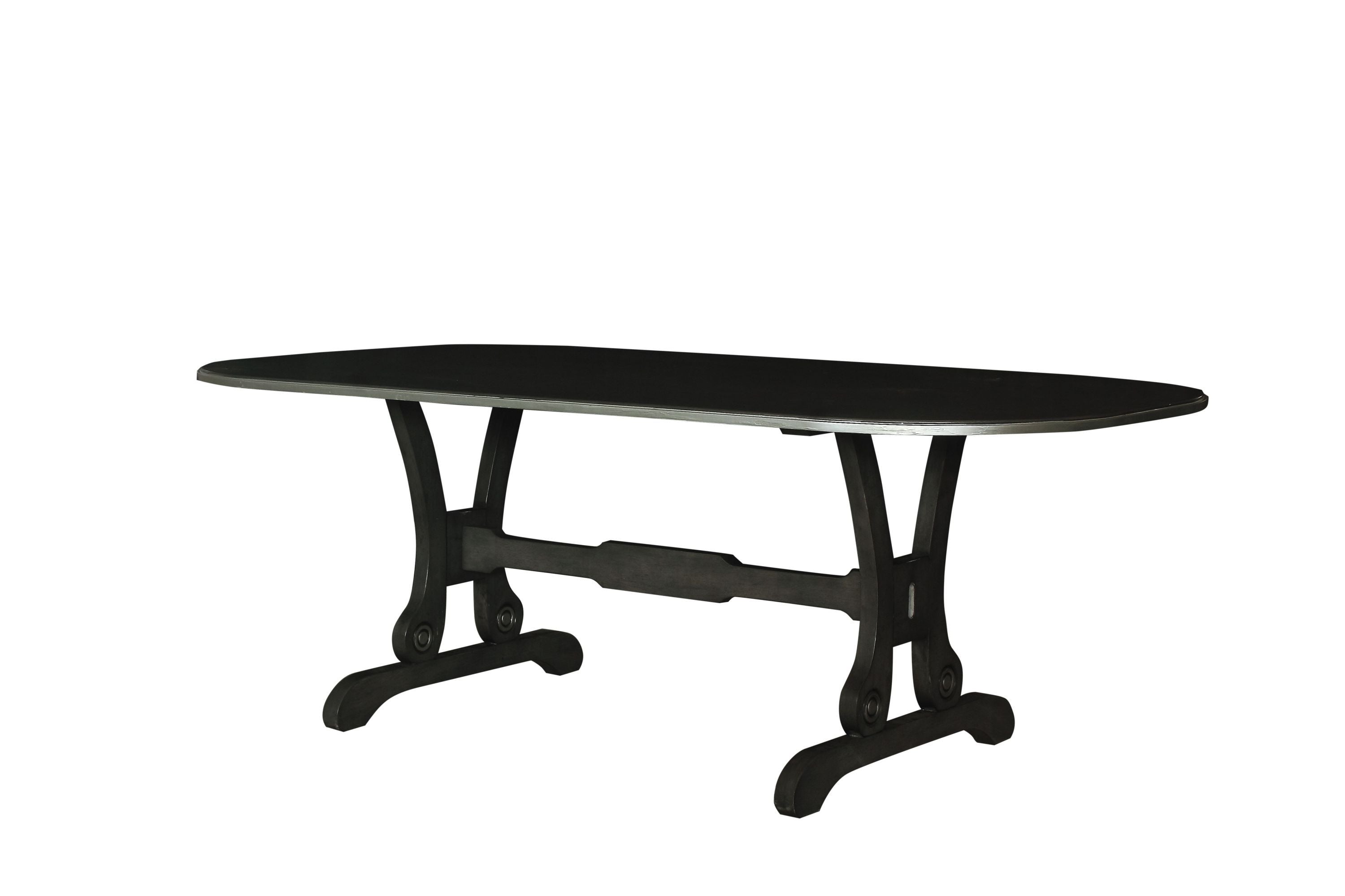 ACME House Beatrice Dining Table, Charcoal Finish 68810