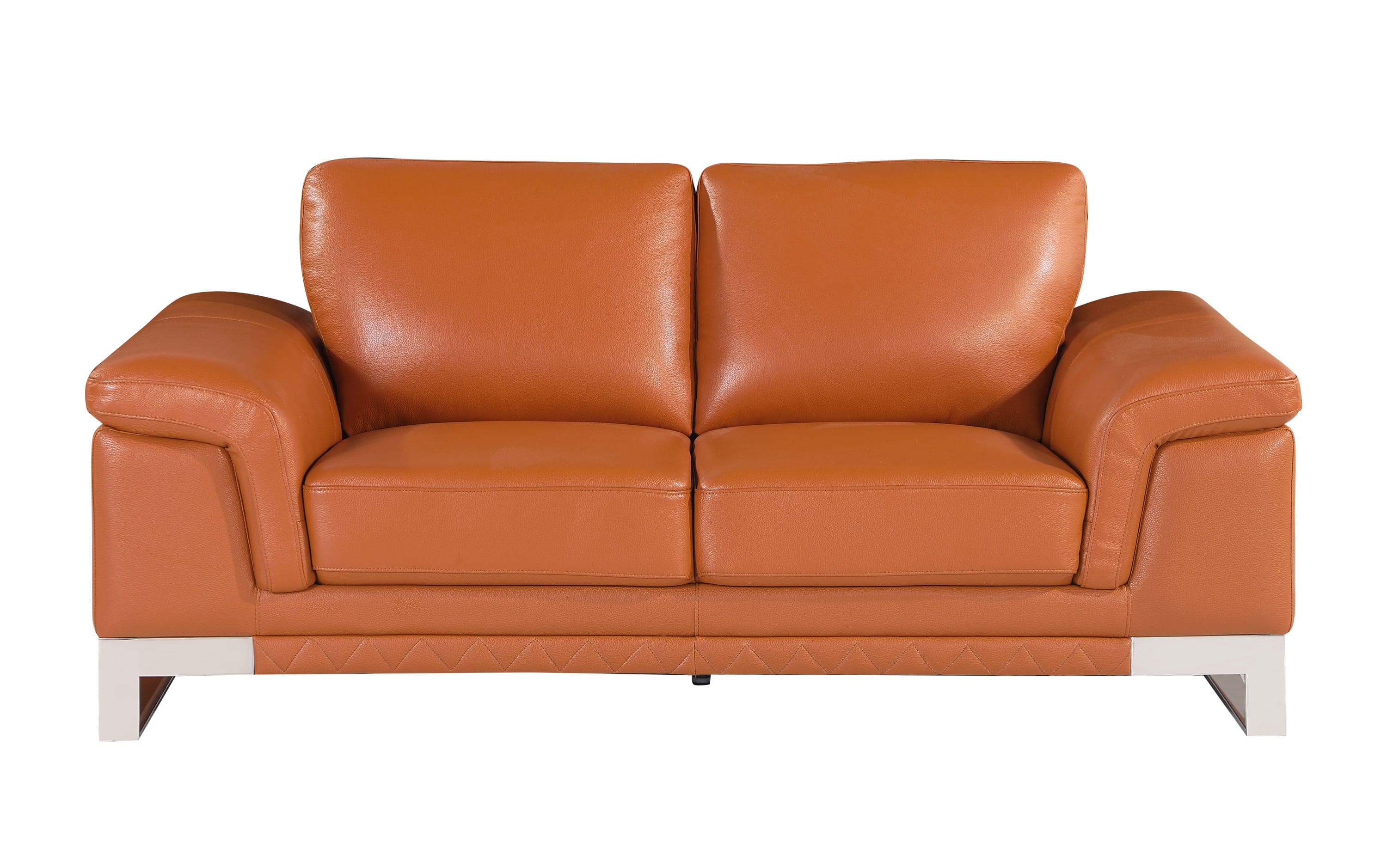 Top Grain Italian Leather Loveseat