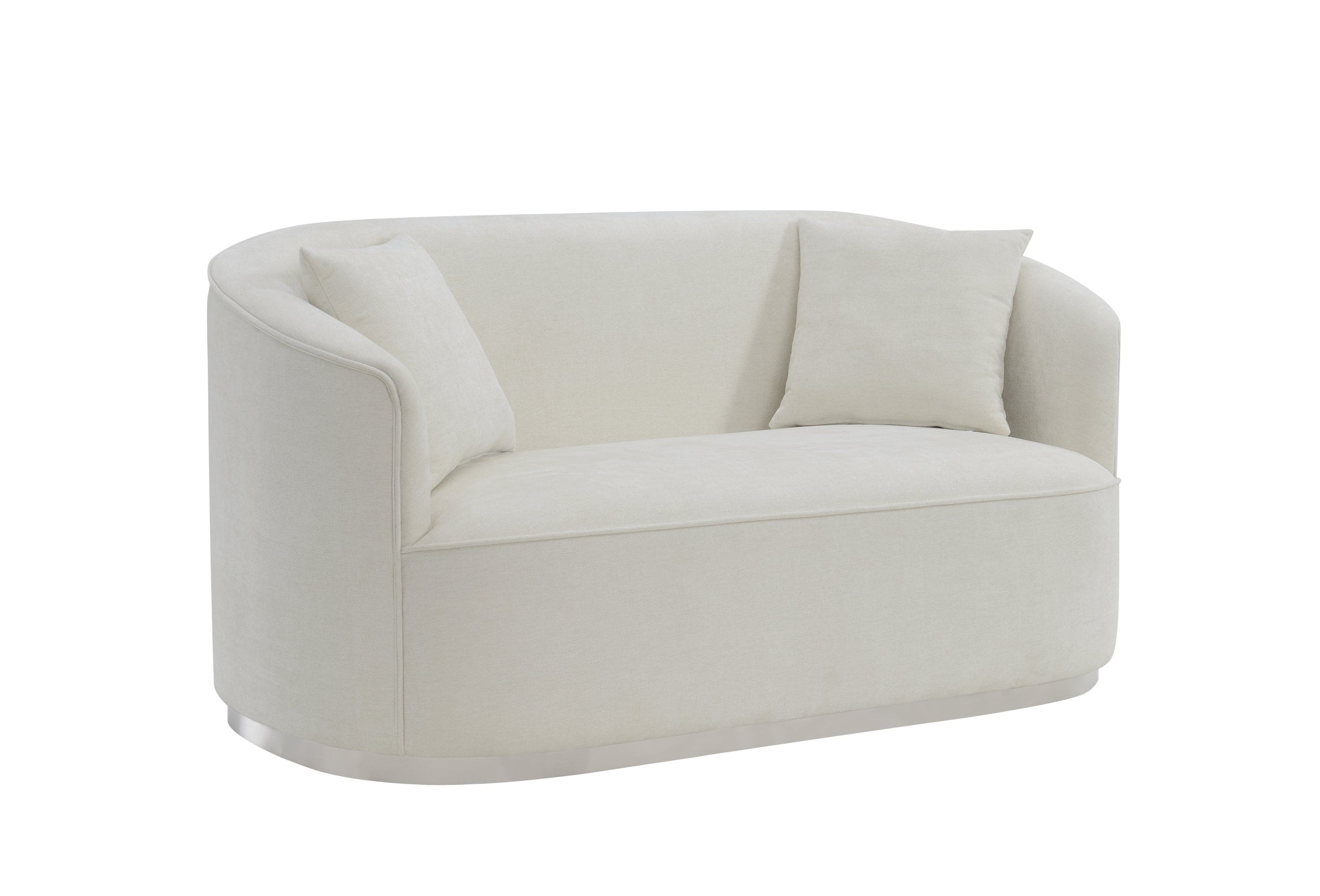 ACME Odette Loveseat w/2 Pillows, Beige Chenille LV01918