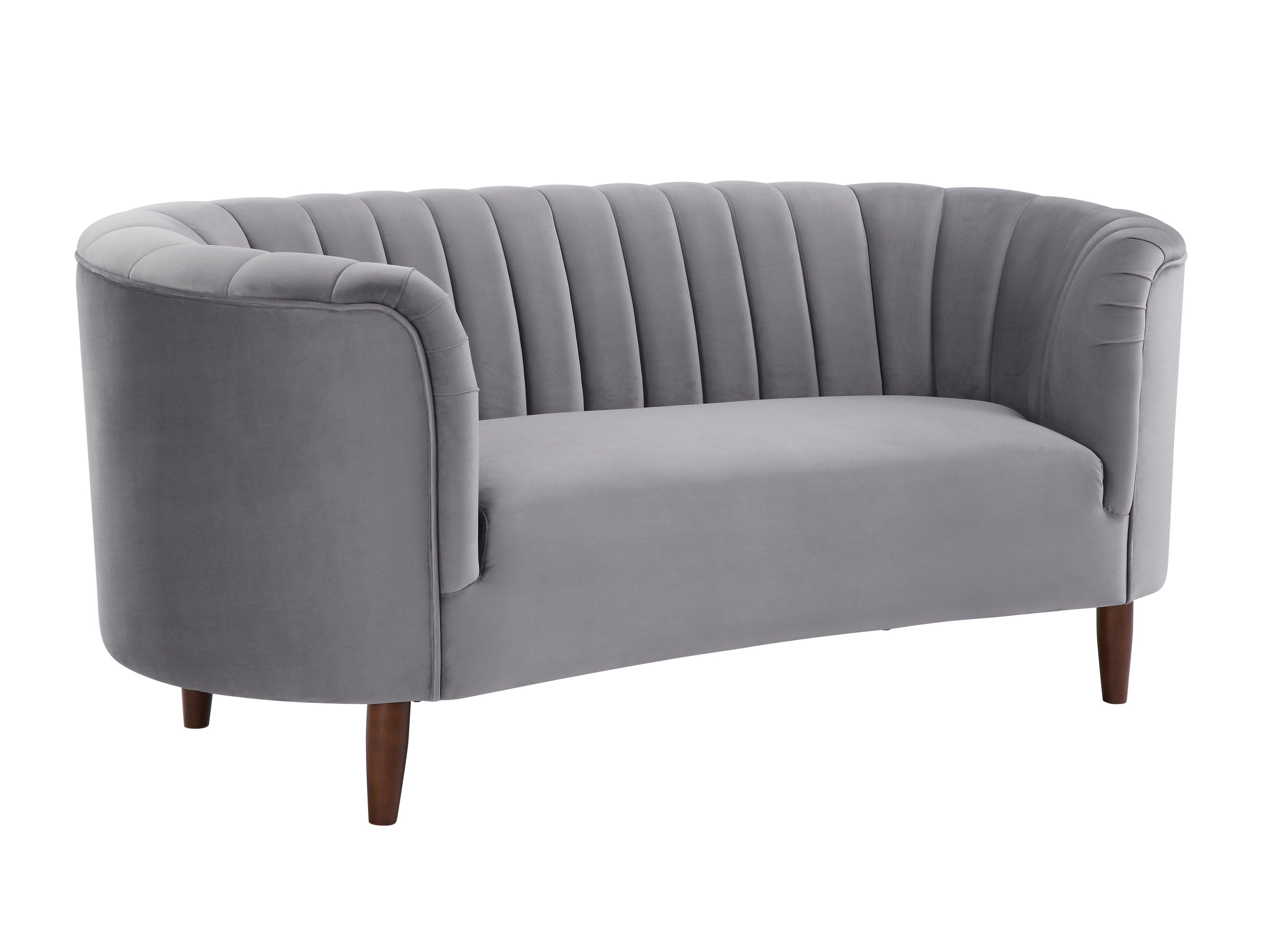 ACME Millephri Loveseat  in Gray Velvet LV00167