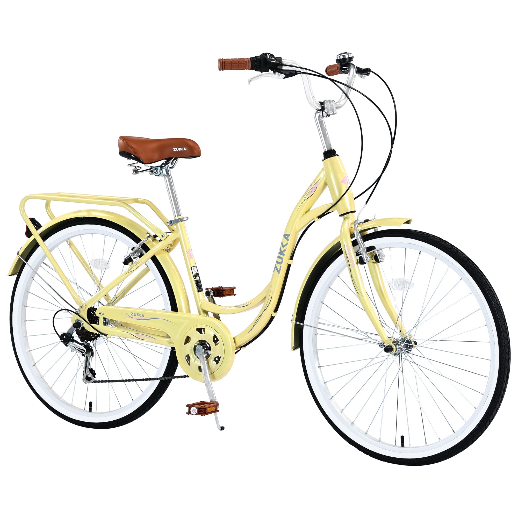 7 Speed, Steel Frame, Multiple Colors 26 Inch Ladies Bicycle