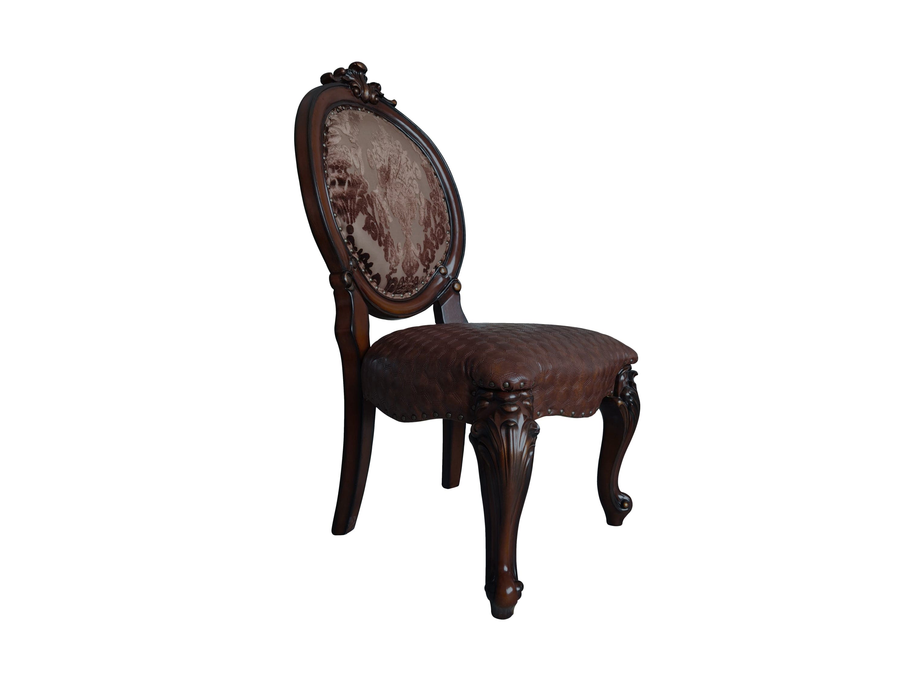 ACME Versailles  Side Chair (Set-2), Cherry Finish DN01392