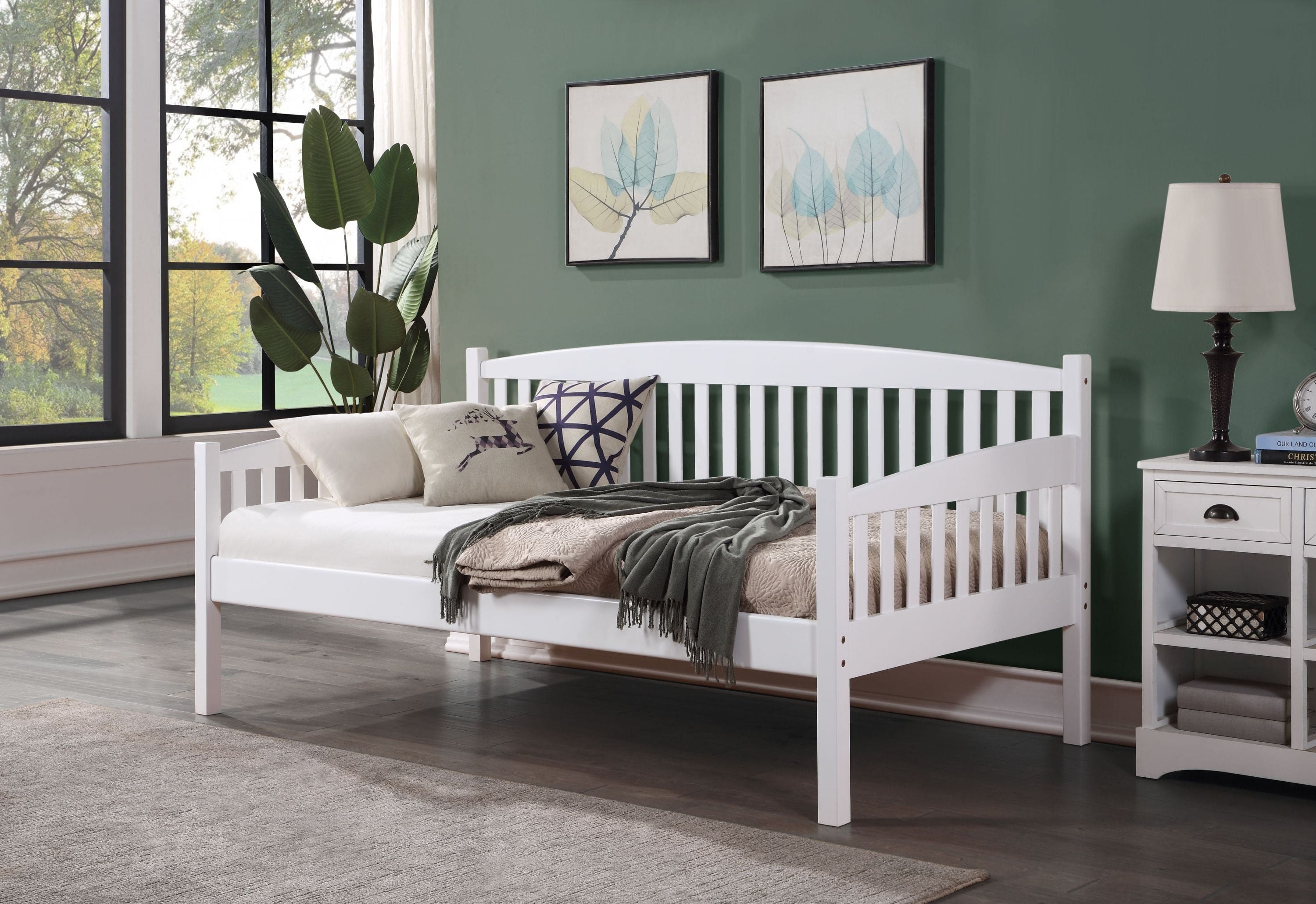 ACME Caryn Daybed (Twin Size), White Finish BD00379