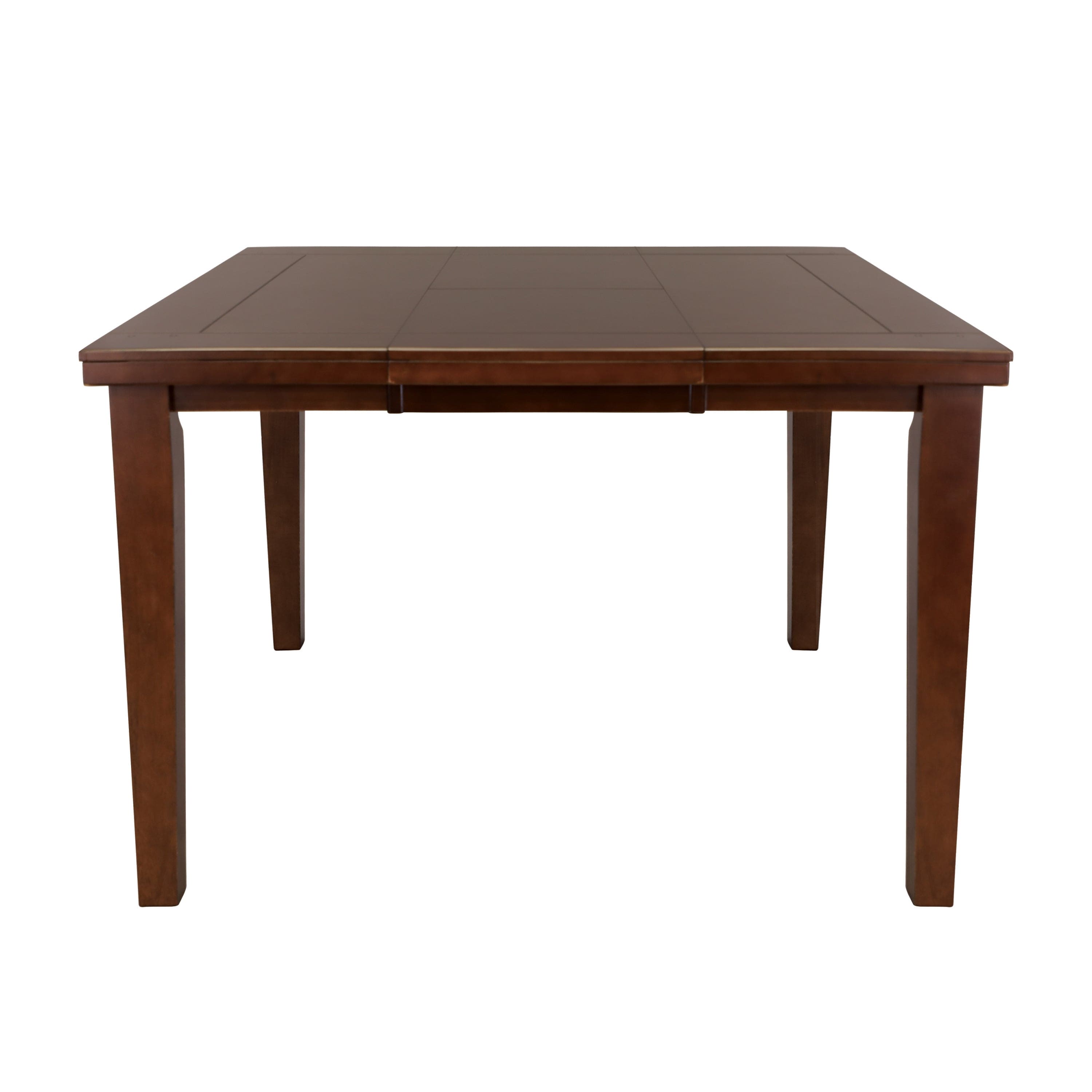 Contemporary Style Dark Oak Finish 1pc Counter Height Table with Self-Storing Butterfly Leaf Dining Room Furniture