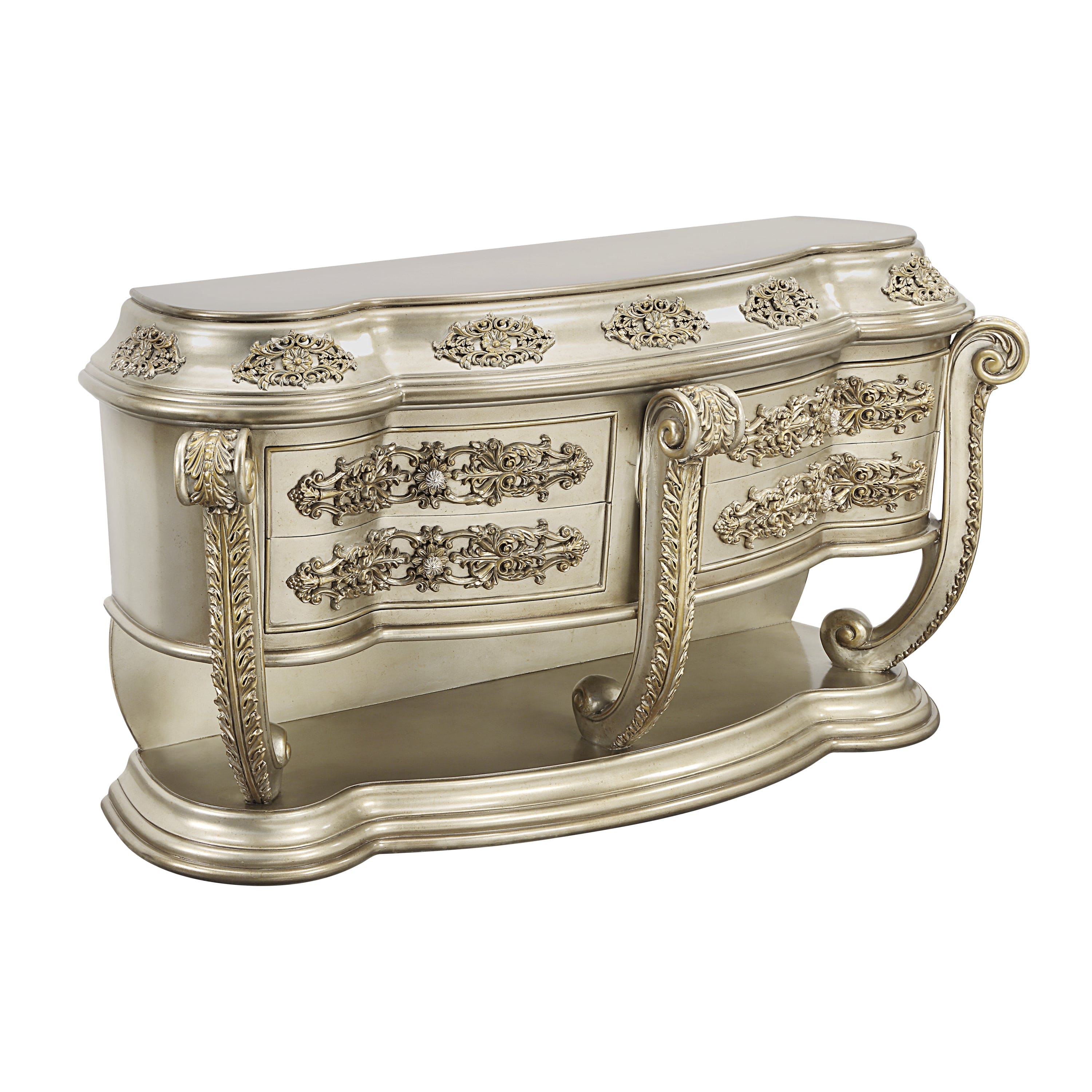 ACME Danae SERVER Champagne & Gold Finish DN01201