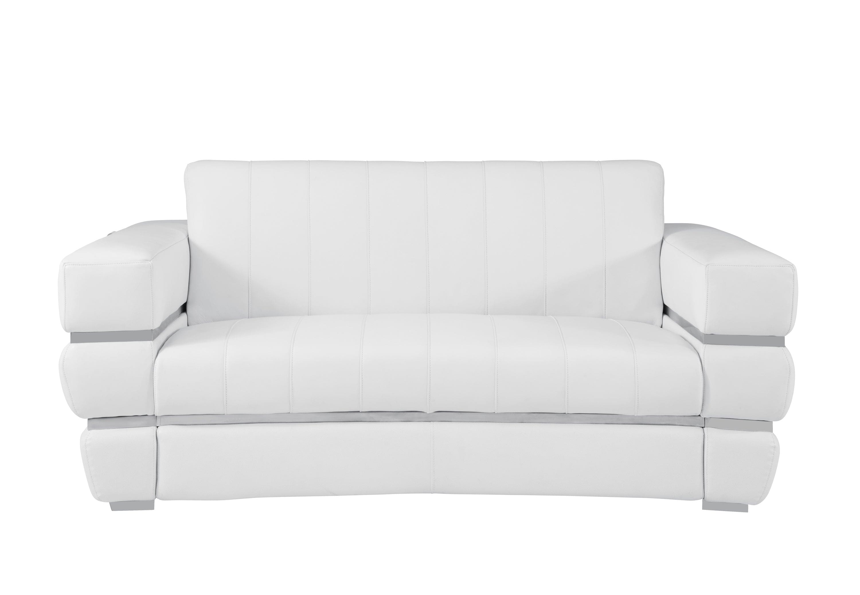 Global United Top Grain Italian Leather  Loveseat