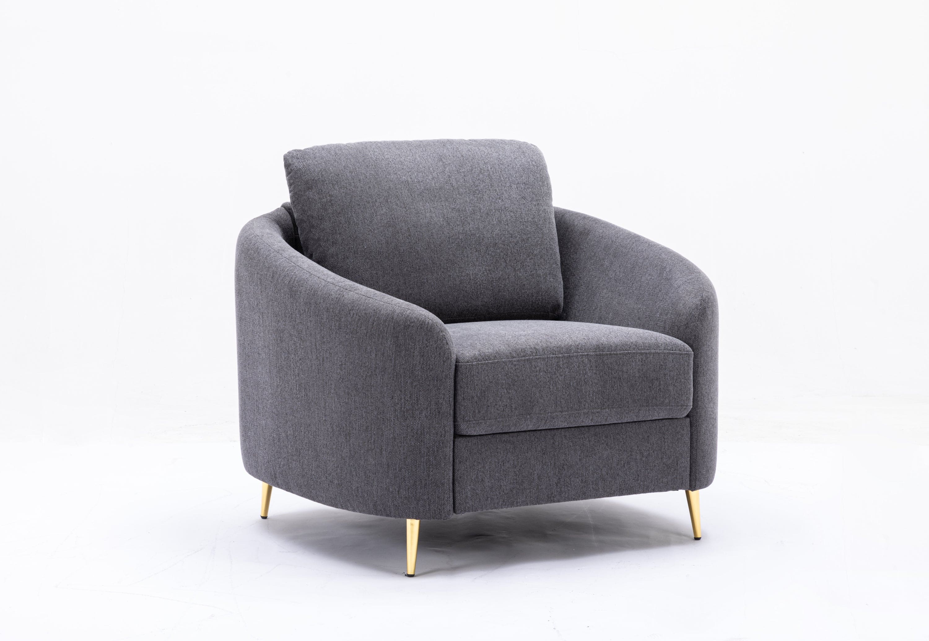 ACME Yuina Chair, Gray Linen LV01773